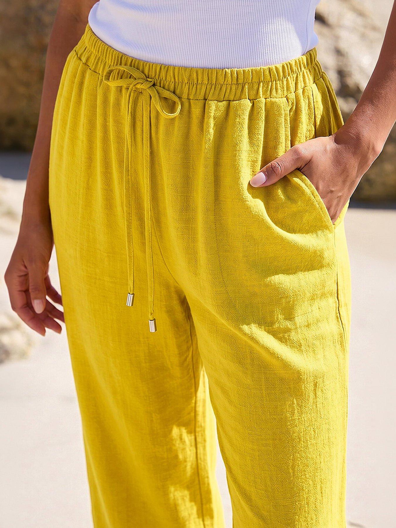 Image 4 of 5 of Roman Cropped Linen Trouser