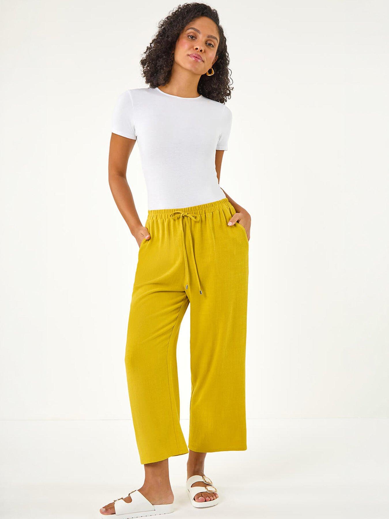 Image 5 of 5 of Roman Cropped Linen Trouser