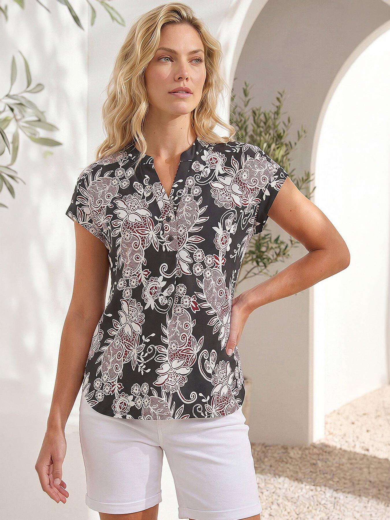 roman-floral-puff-print-lace-stretch-top