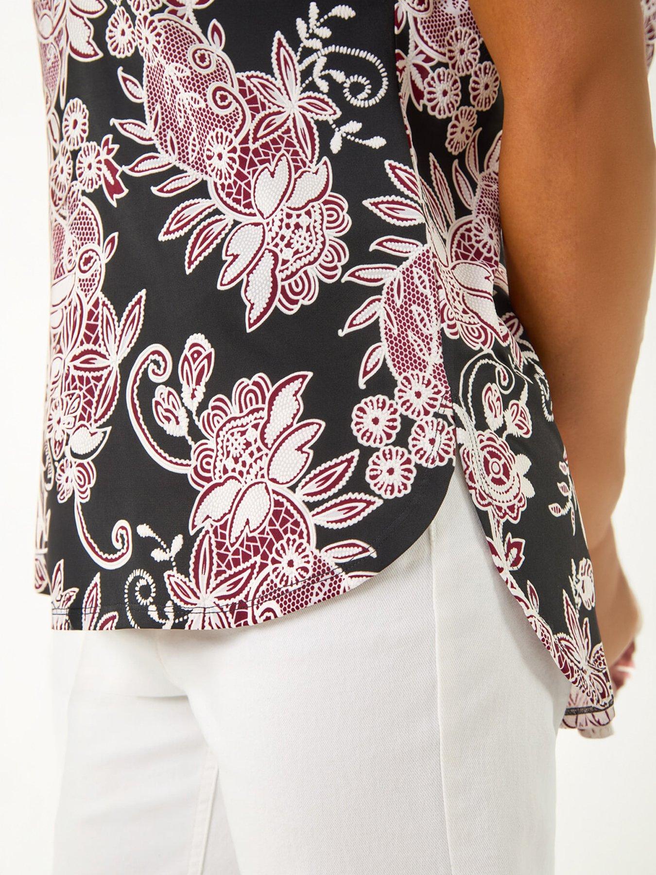 roman-floral-puff-print-lace-stretch-topstillFront