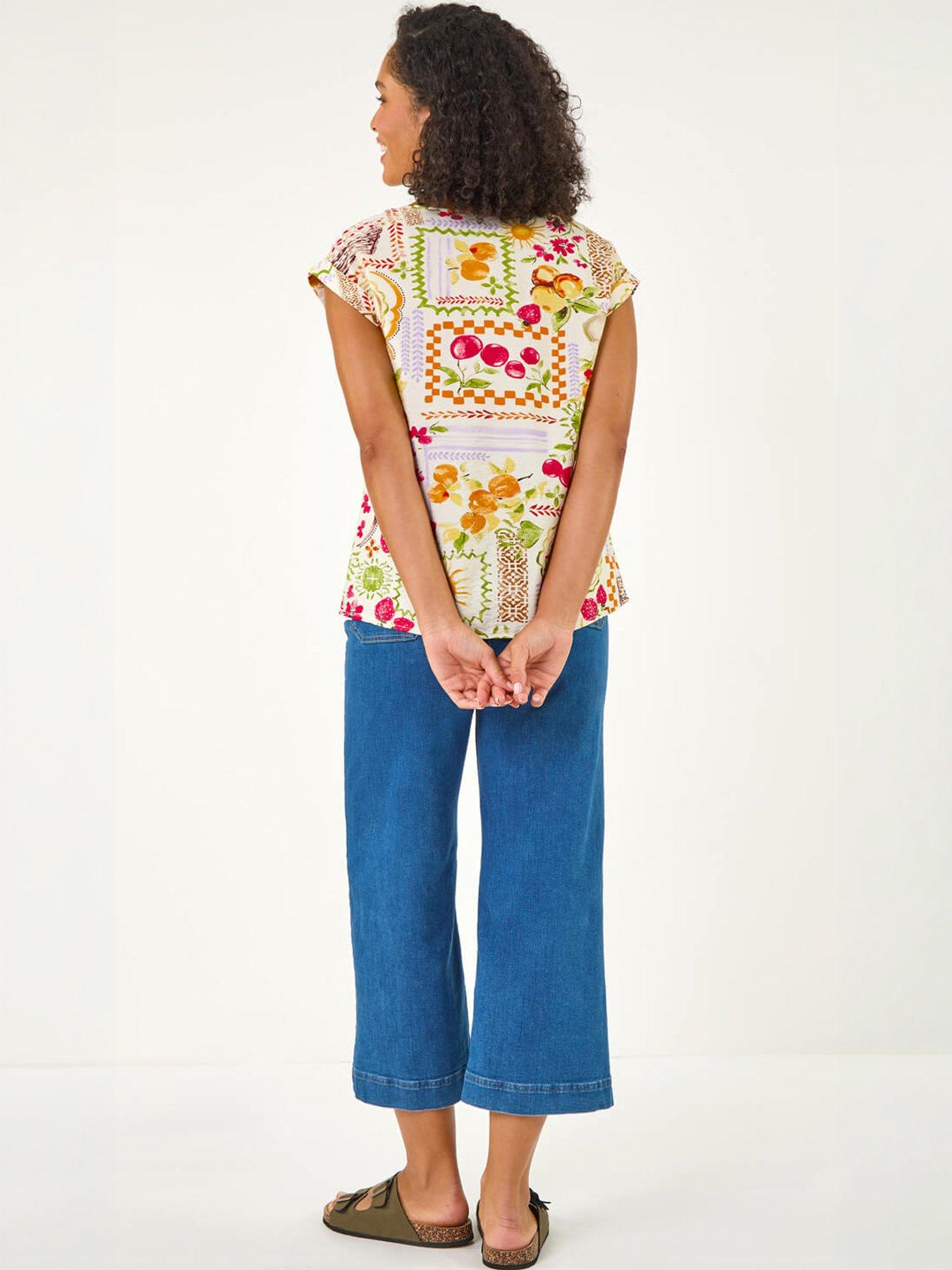roman-fruit-print-shell-topoutfit