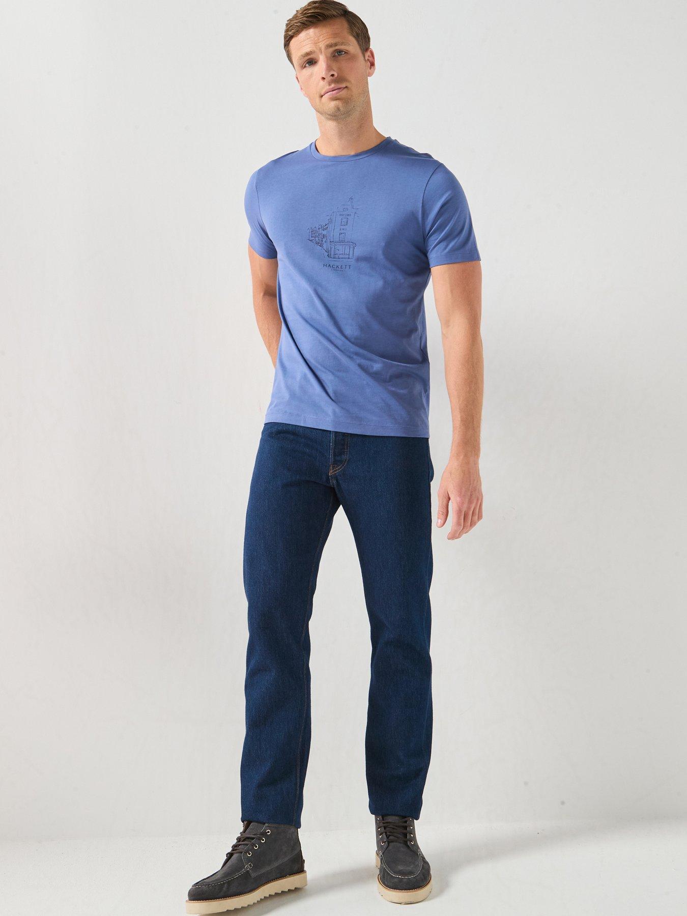 Image 3 of 6 of Hackett Graphic T-Shirt - Blue