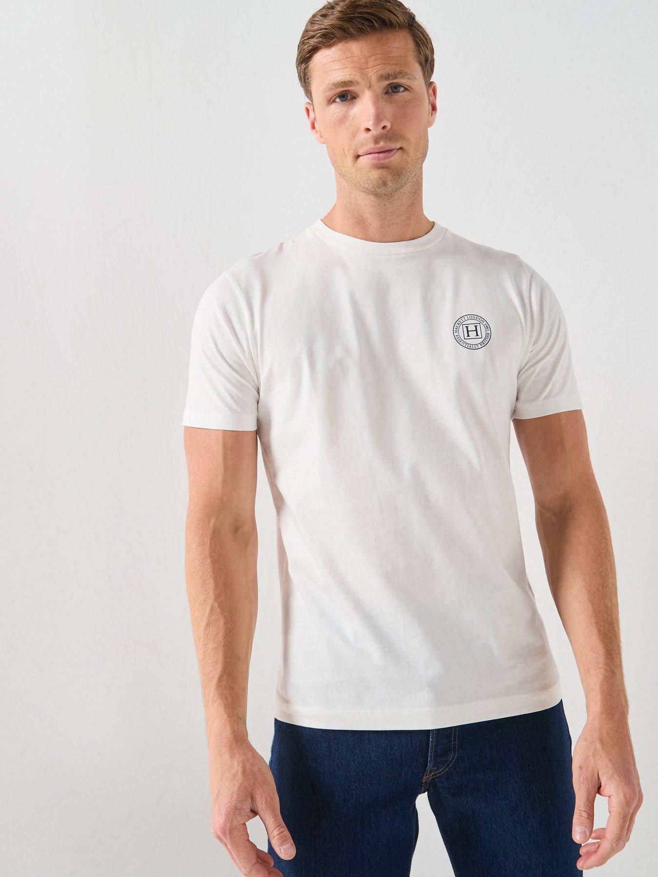 Hackett Heritage H Circle Logo T-Shirt - Off White