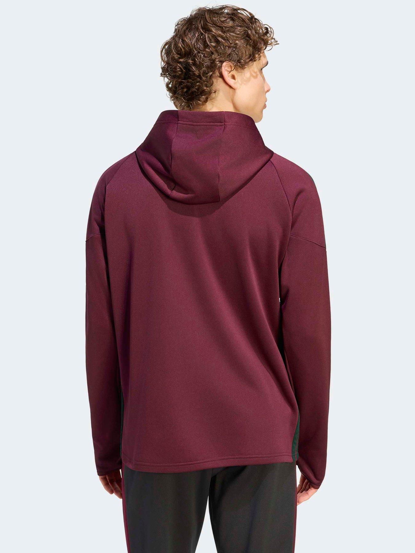 Image 2 of 5 of adidas Mens Football Tiro Essentials Winterised Tracksuit Top - Burgundy