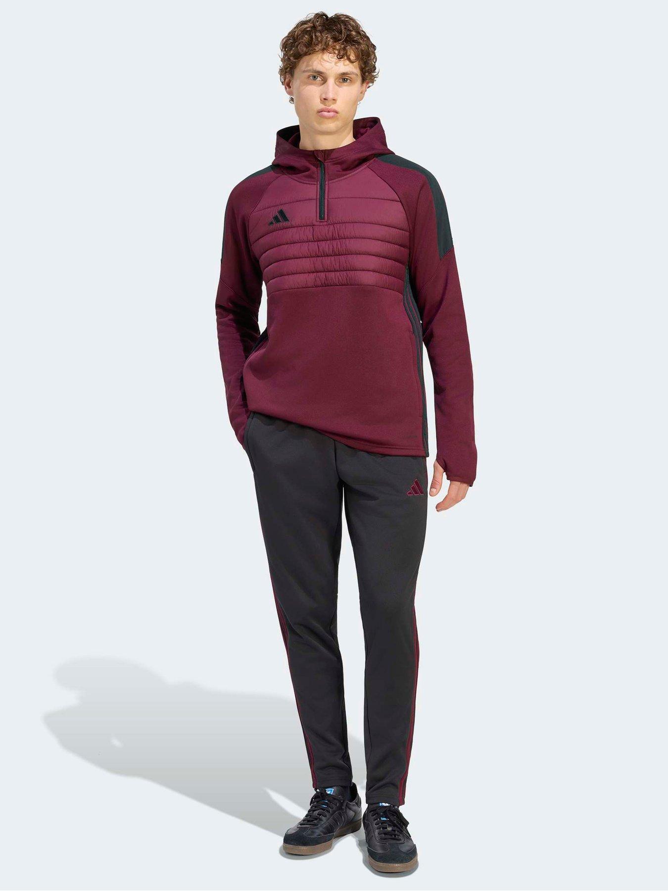 Image 3 of 5 of adidas Mens Football Tiro Essentials Winterised Tracksuit Top - Burgundy