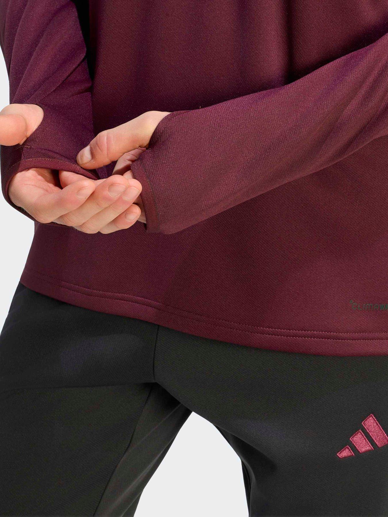 Image 4 of 5 of adidas Mens Football Tiro Essentials Winterised Tracksuit Top - Burgundy