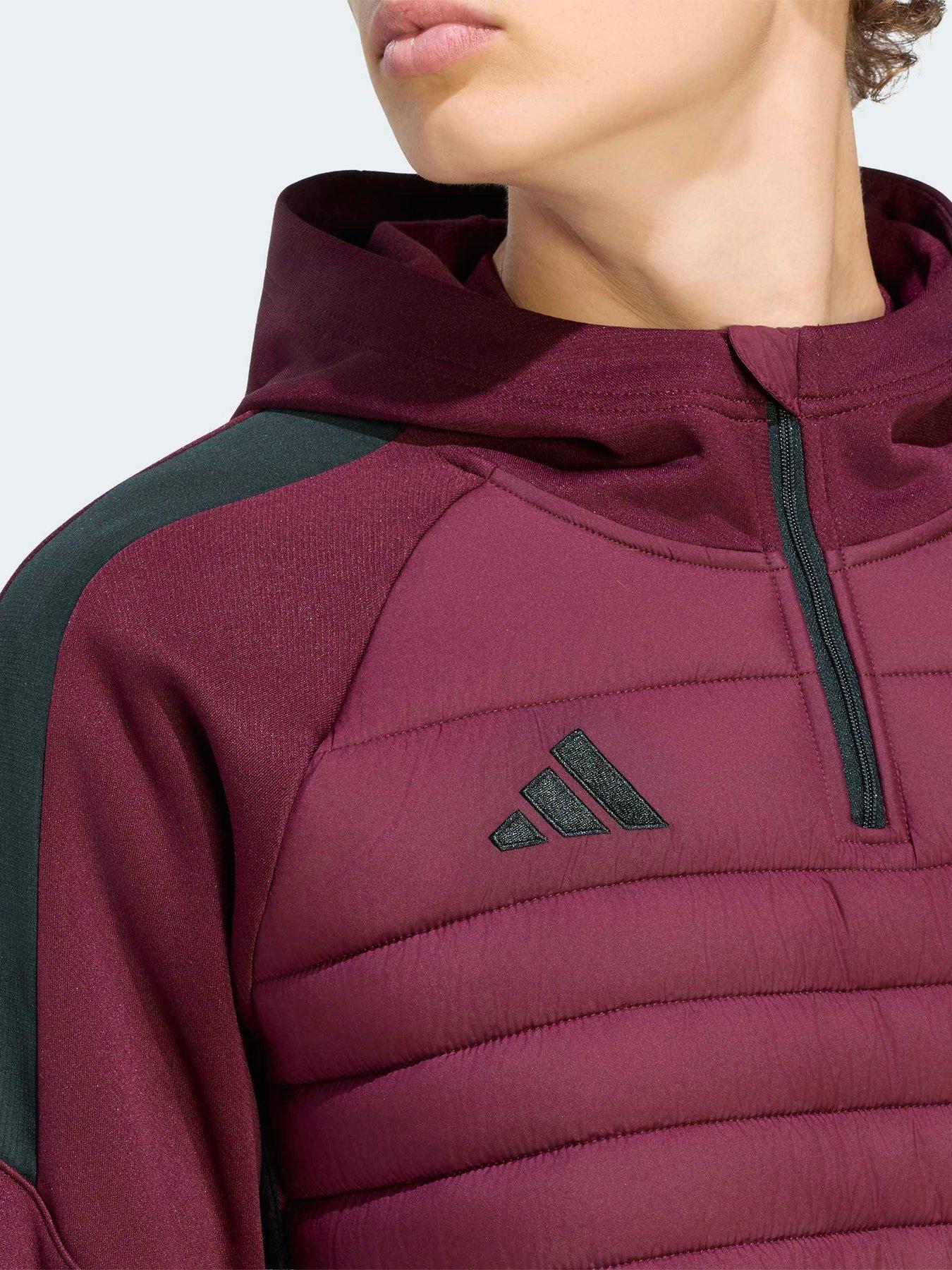 Image 5 of 5 of adidas Mens Football Tiro Essentials Winterised Tracksuit Top - Burgundy