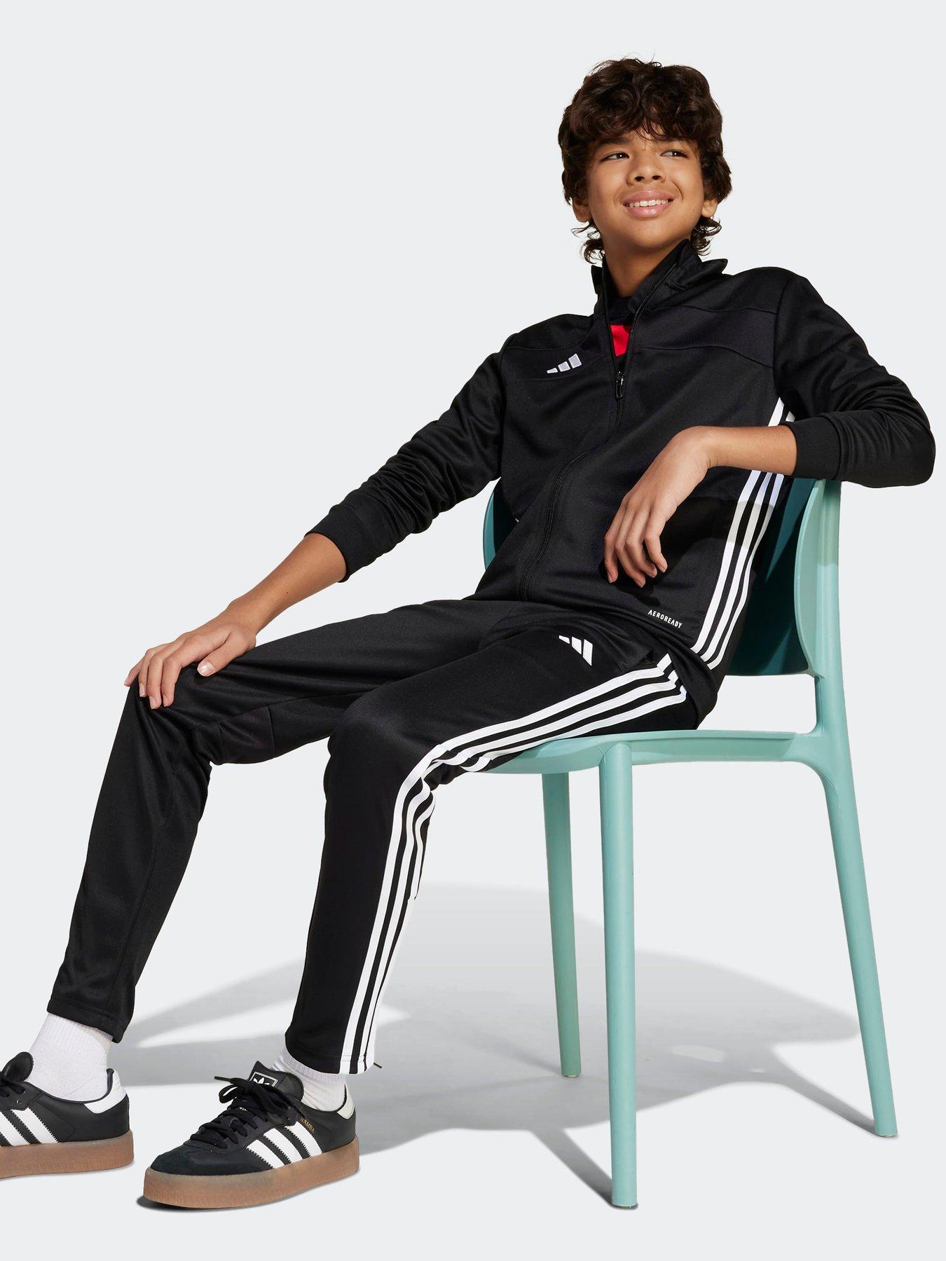 Image 4 of 6 of adidas Junior Football Tiro Essentials Tracksuit Bottoms - Black