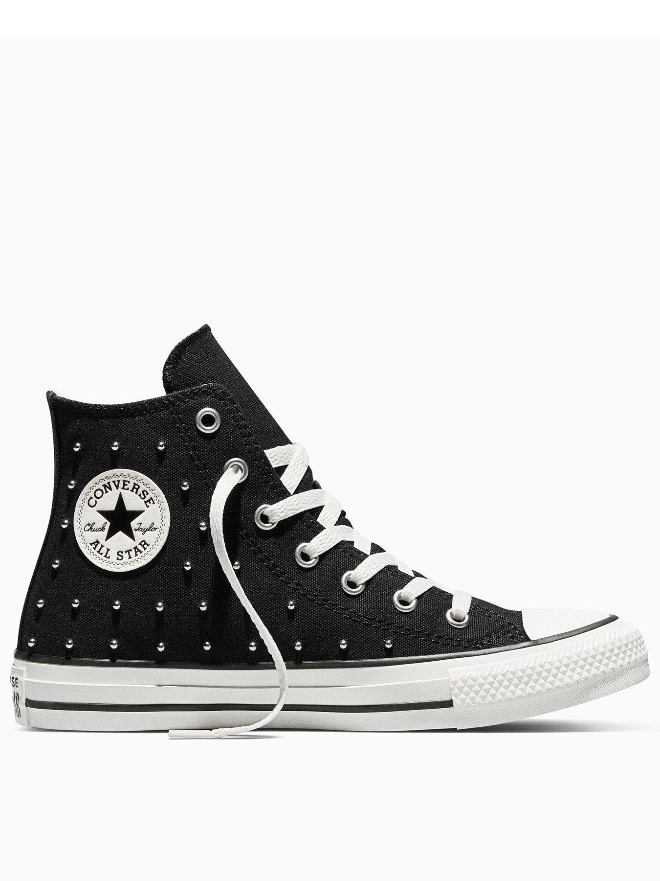 Converse Junior Soft Goth Chuck Taylor All Star Trainers - Black