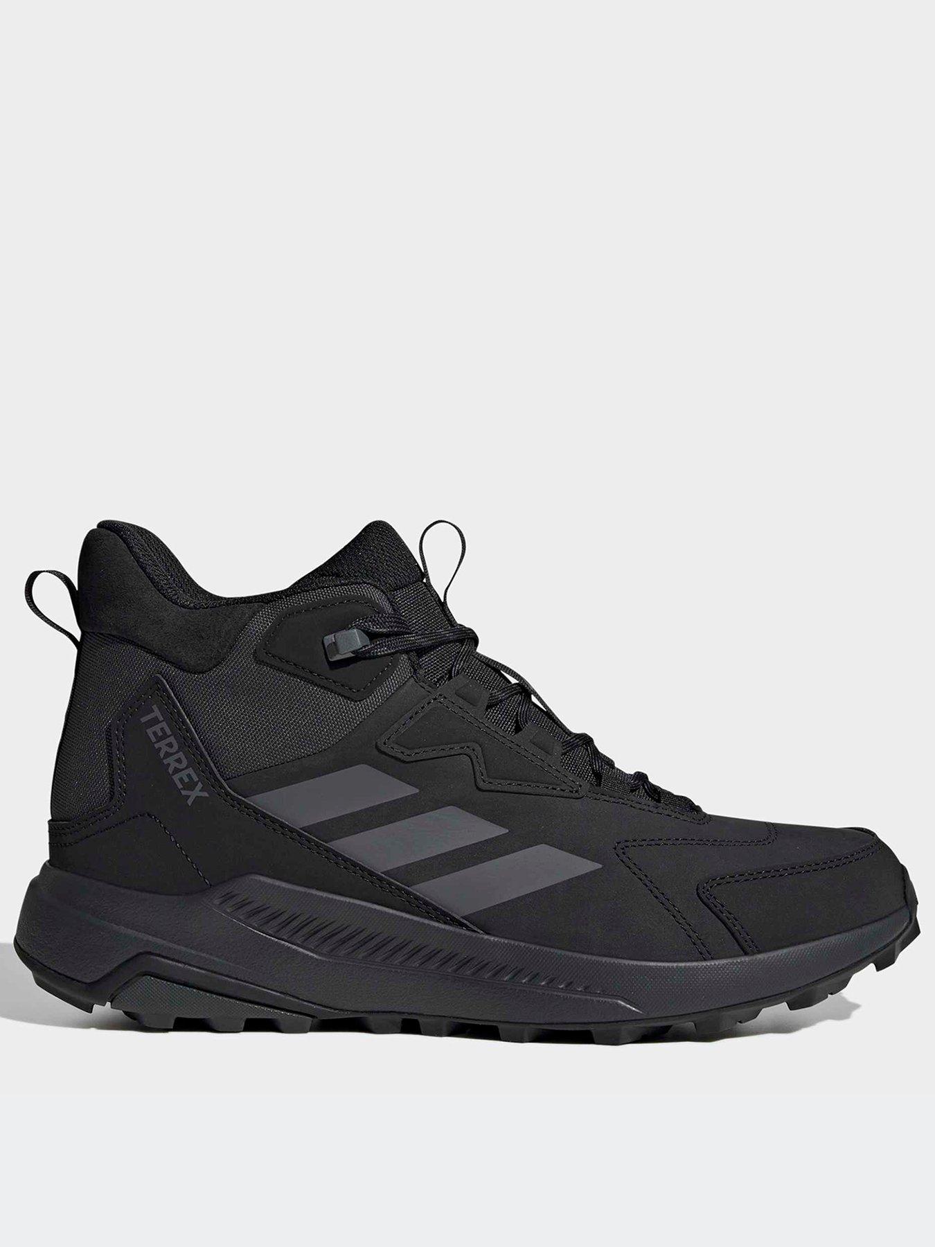 Image 1 of 6 of adidas Terrex Mens Anylander Leather Mid Hiking Boots - Black