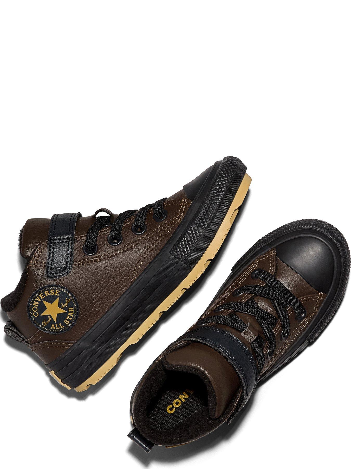 Image 3 of 5 of Converse Kids Seasonal Color Chuck Taylor All Star Malden Street Boot Trainers - Brown