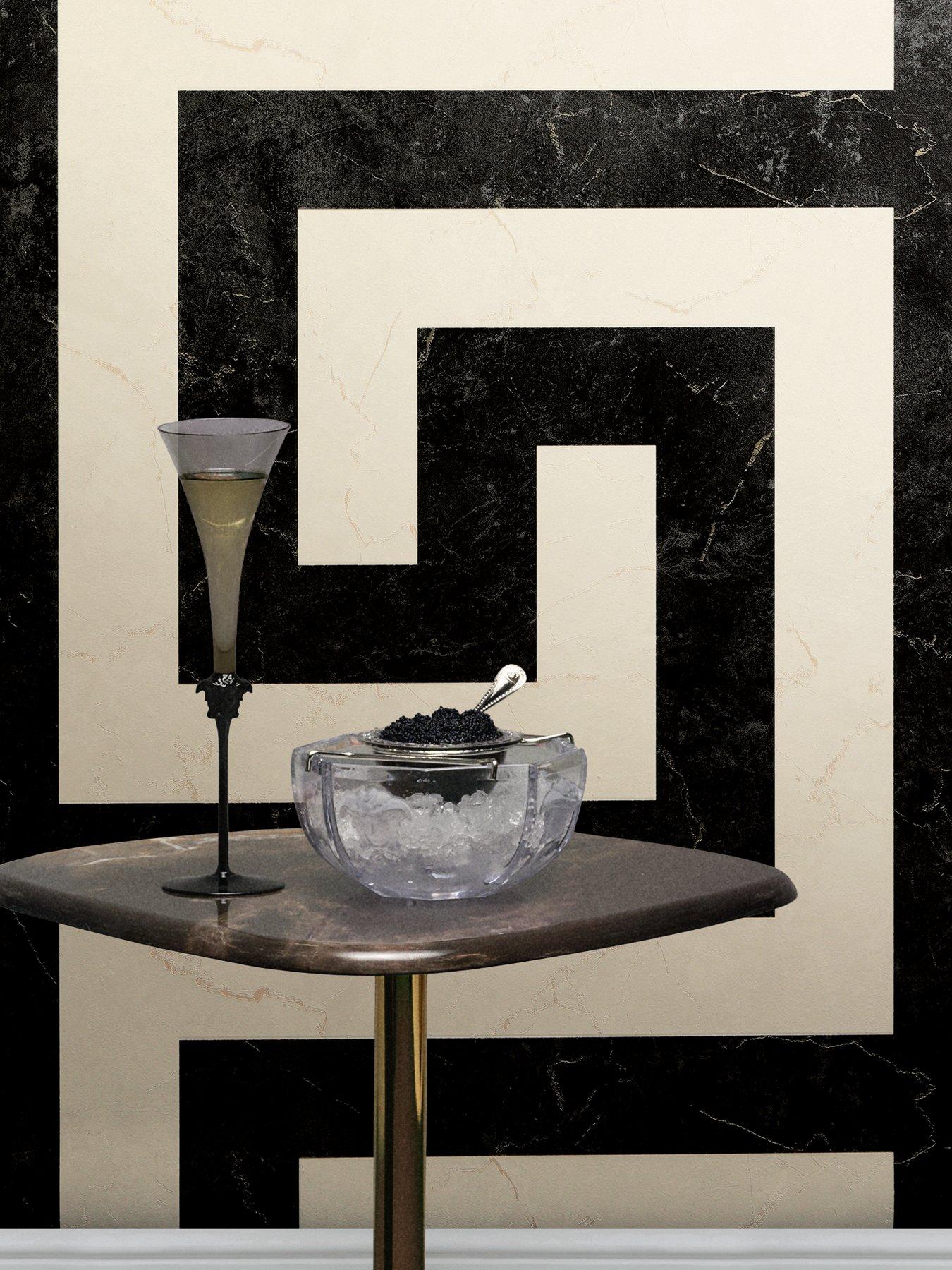 Versace Versace Greek Key Cream & Black