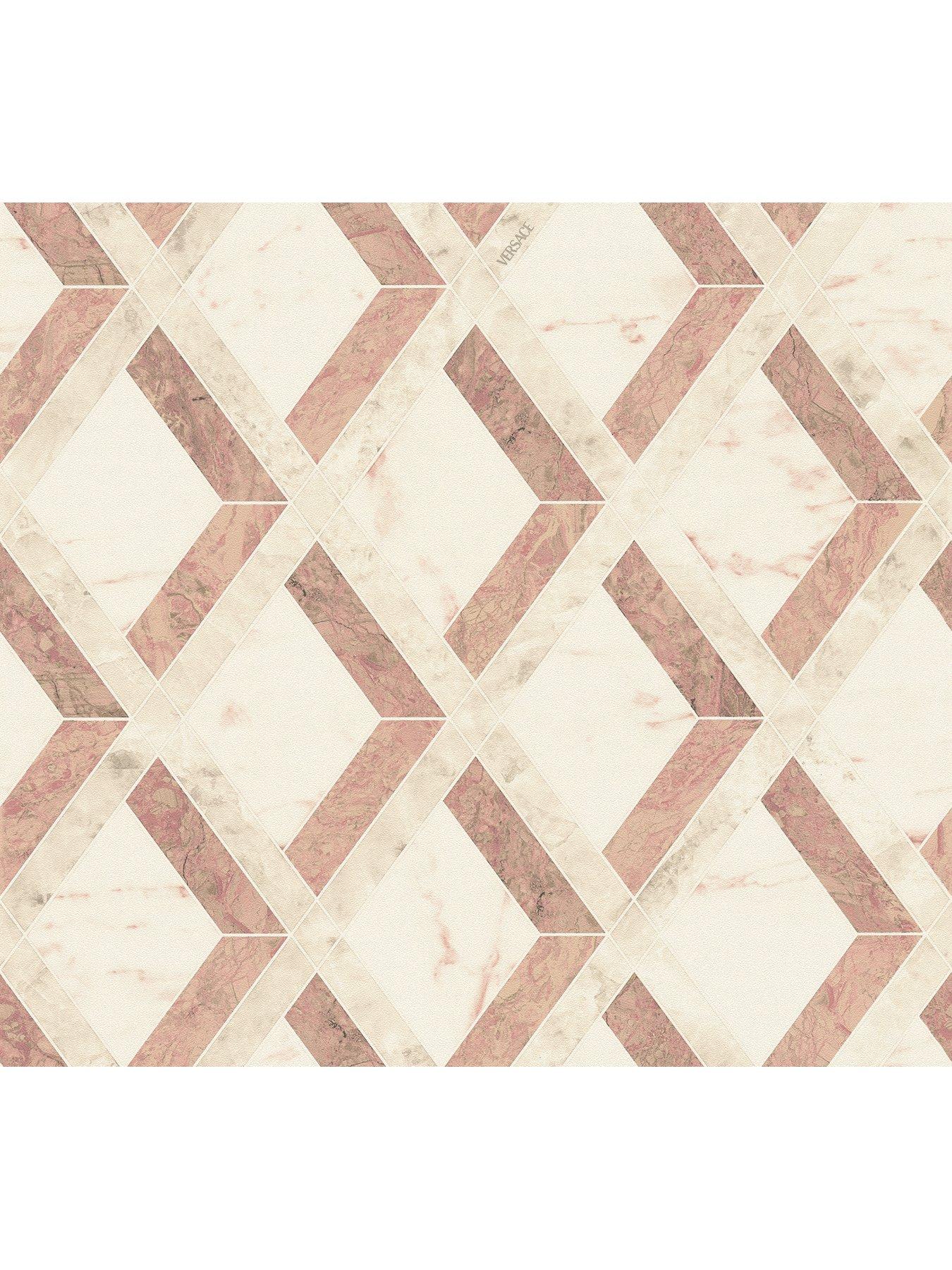 Image 2 of 5 of Versace Lattice Rose Beige Cream