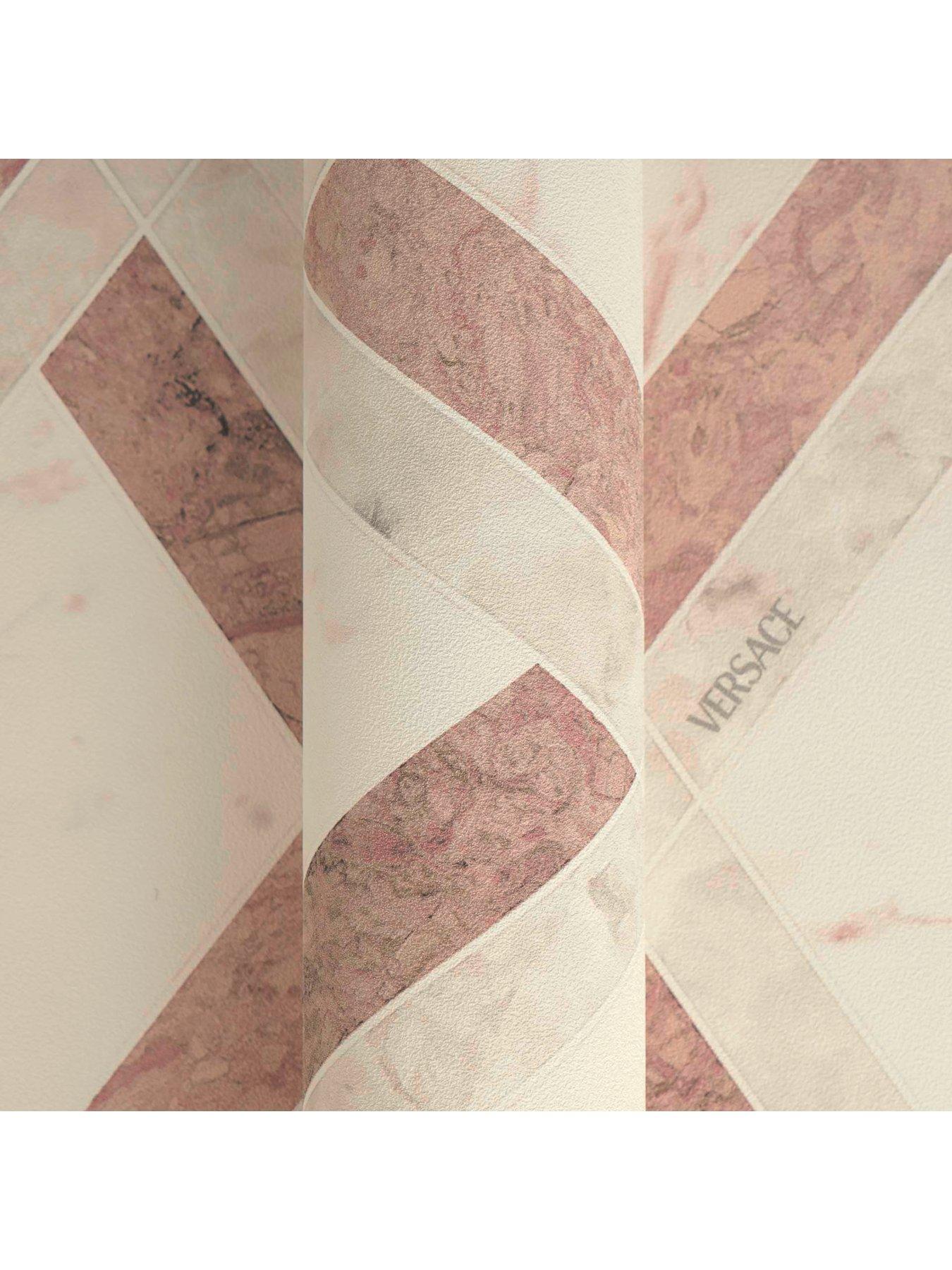 Image 3 of 5 of Versace Lattice Rose Beige Cream