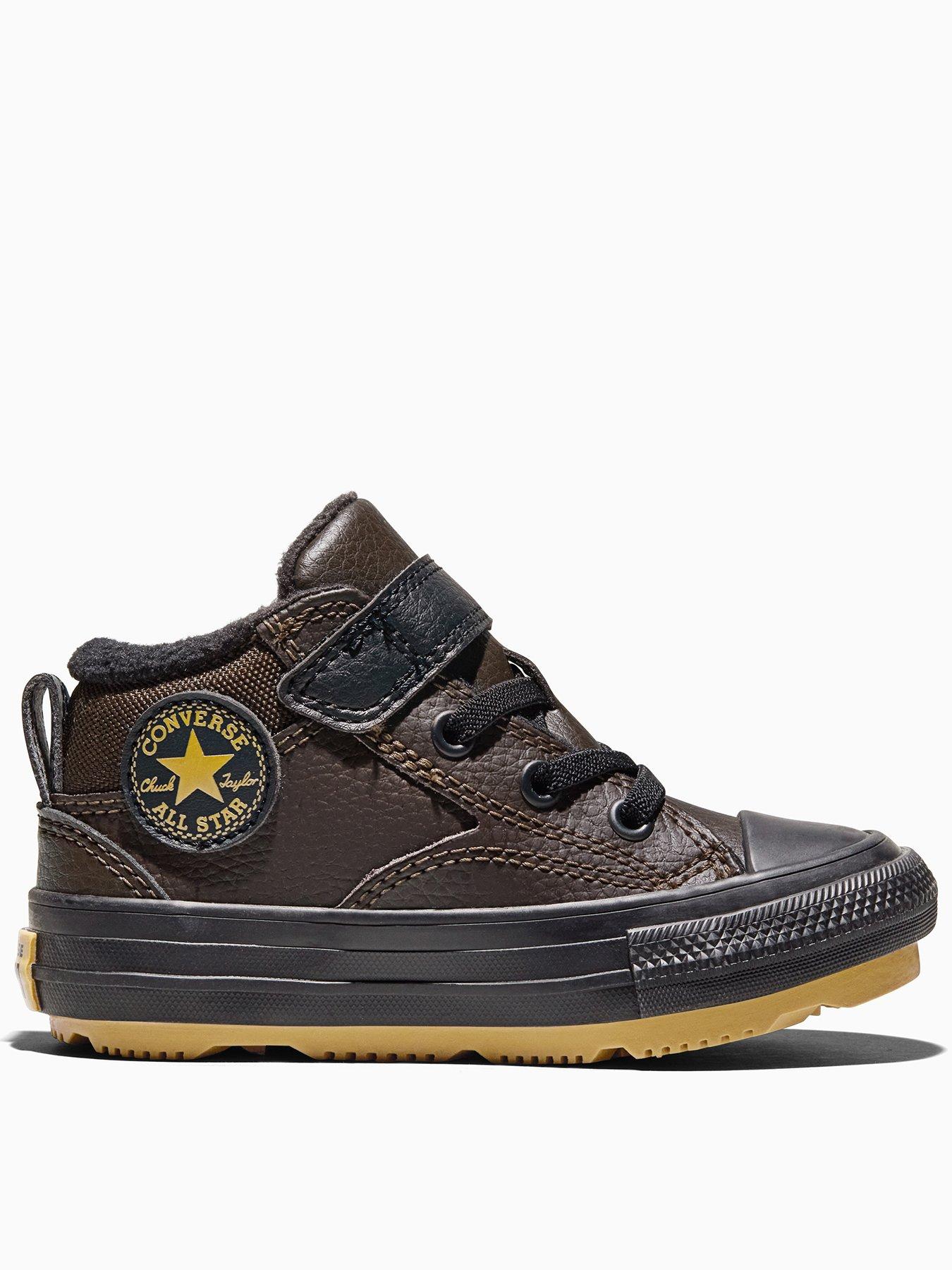 Image 1 of 6 of Converse Infant Seasonal Color Chuck Taylor All Star Malden Street Boot Trainers - Brown