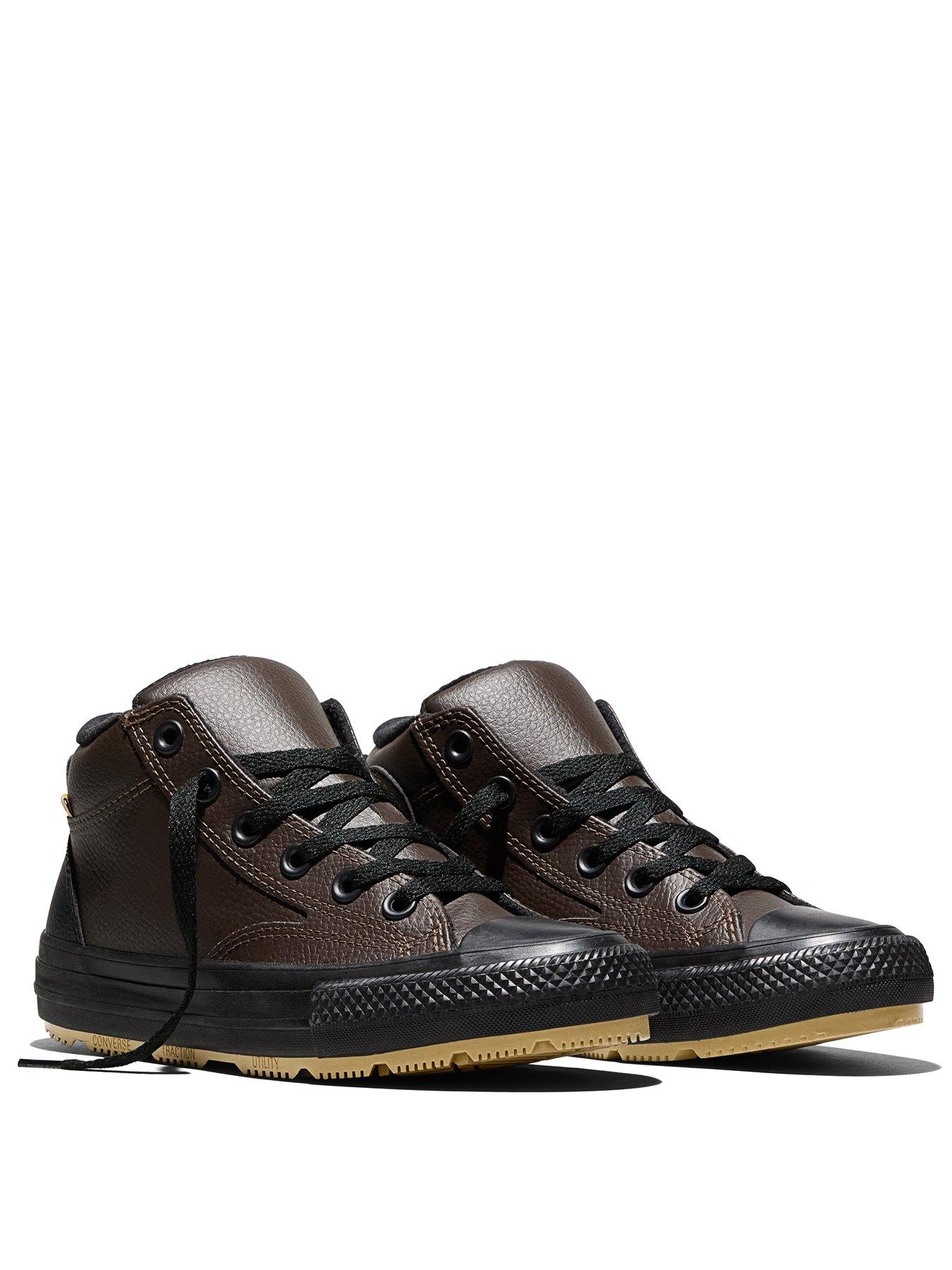 Image 2 of 5 of Converse Junior Seasonal Color Chuck Taylor All Star Malden Street Boot Trainers - Brown