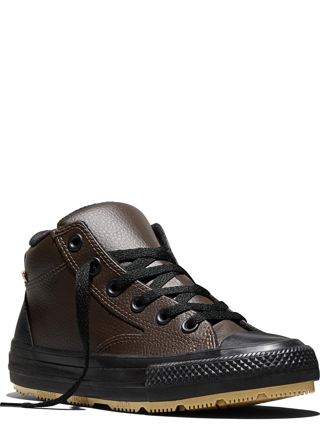 Image 3 of 5 of Converse Junior Seasonal Color Chuck Taylor All Star Malden Street Boot Trainers - Brown