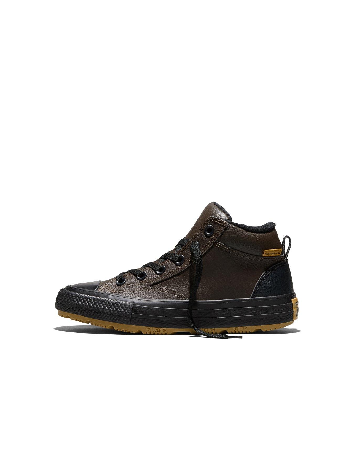 Image 5 of 5 of Converse Junior Seasonal Color Chuck Taylor All Star Malden Street Boot Trainers - Brown