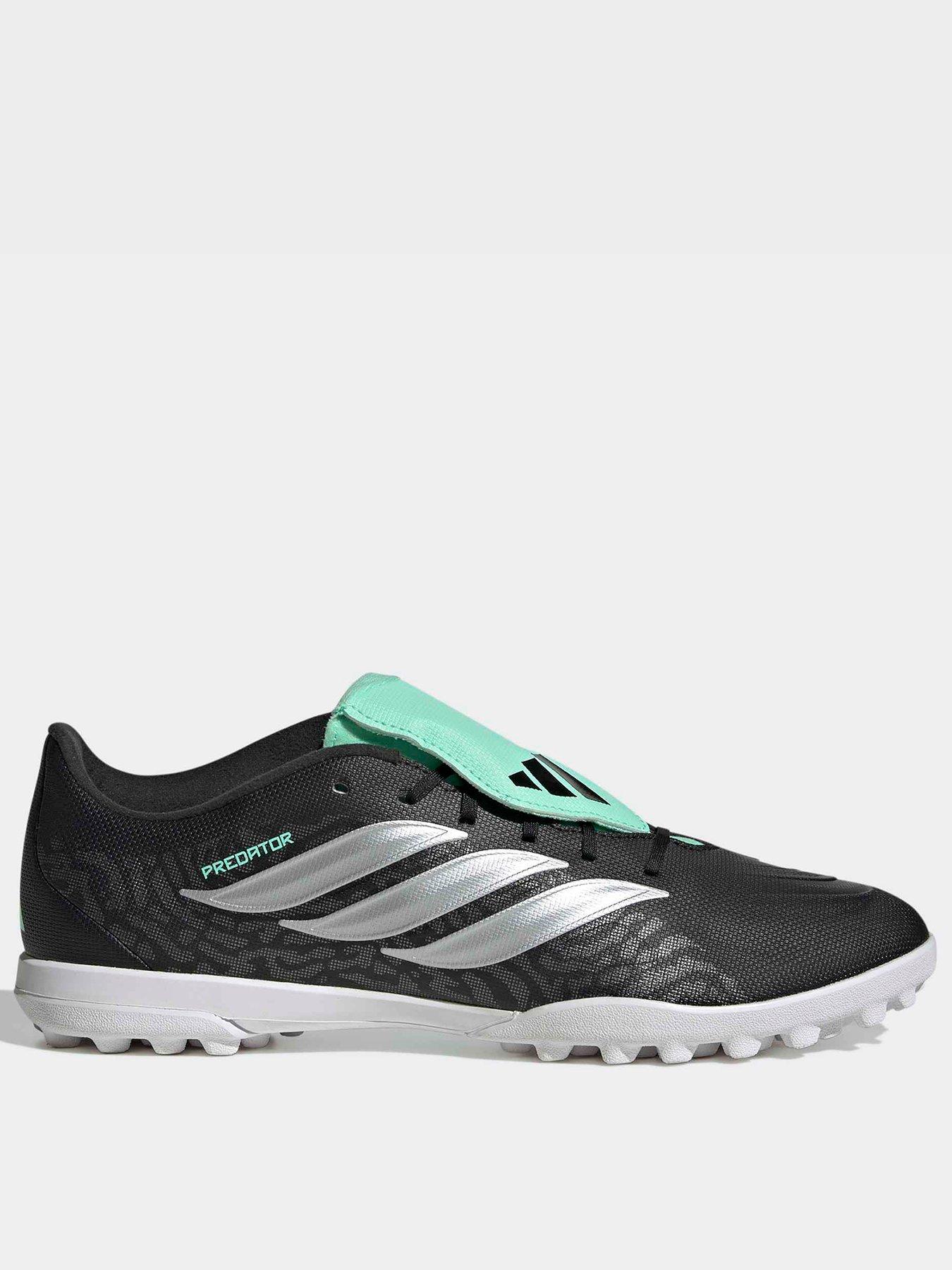 Adidas Mens Predator Club Fold-Over Tongue Astro Turf Football Boots - Black