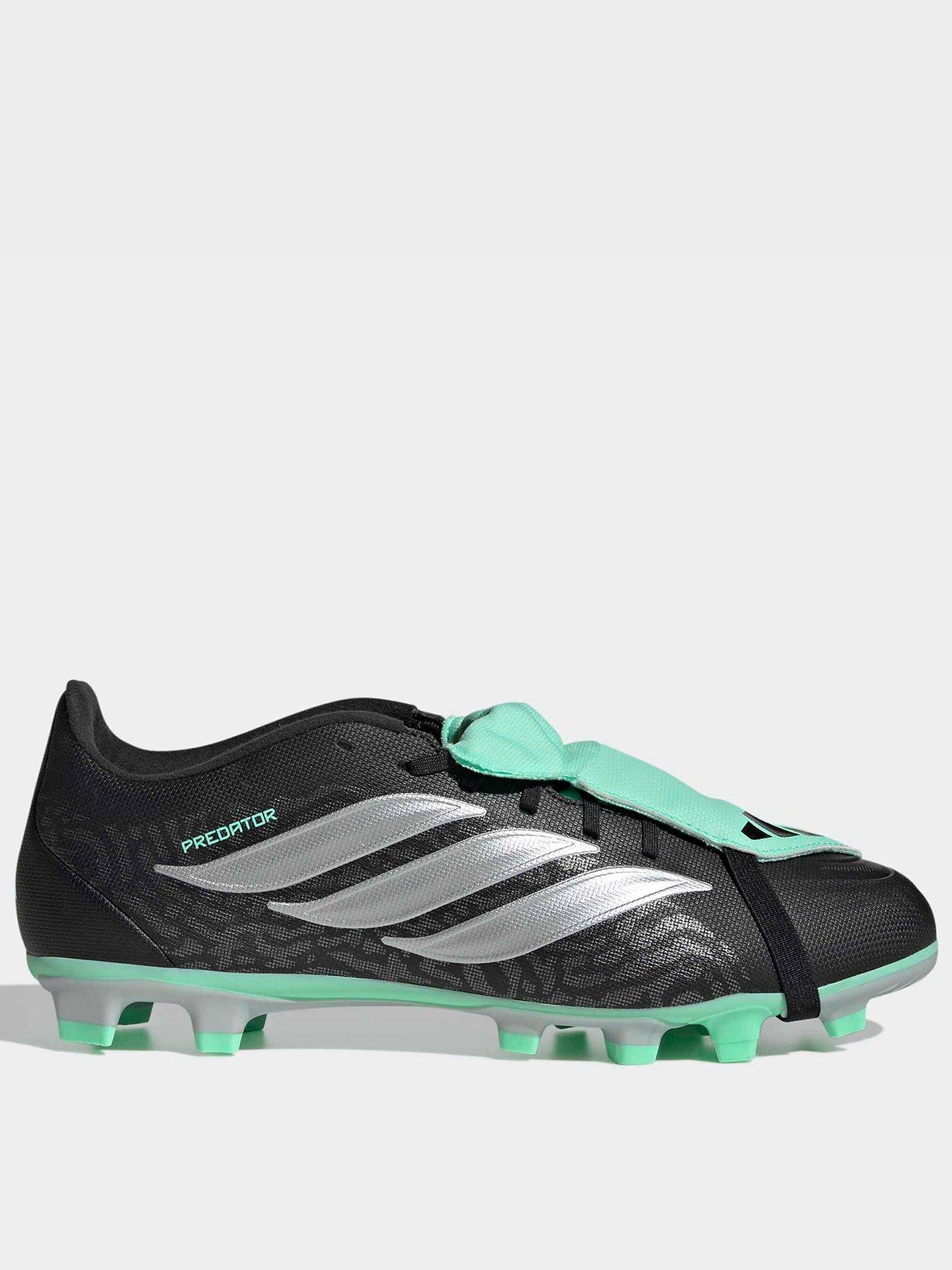 Adidas Mens Predator Club Fold-Over Tongue Firm Ground Football Boots - Black