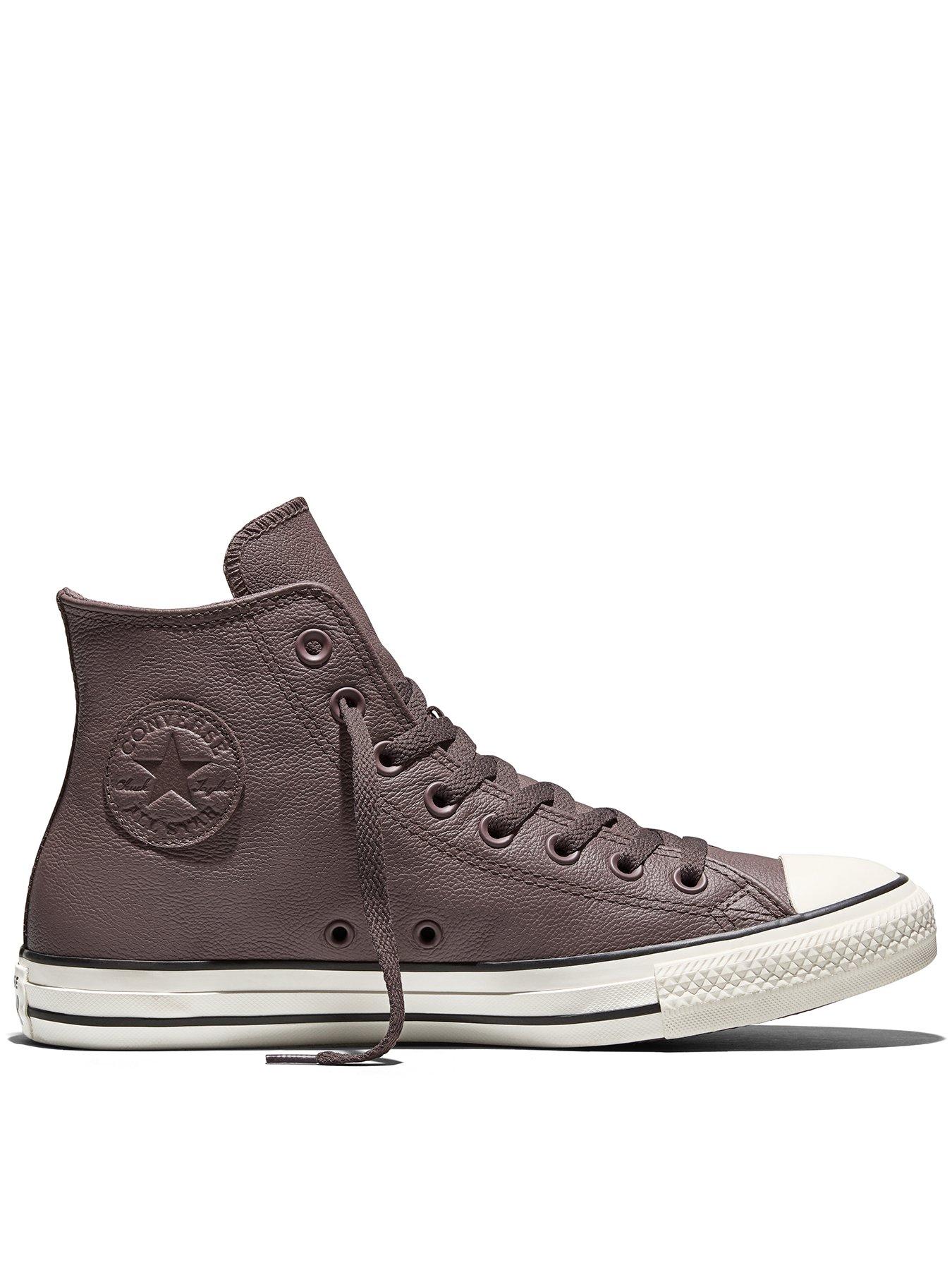 Converse Mens Chuck Taylor All Star Seasonal Colour Leather High Top Trainers - Brown