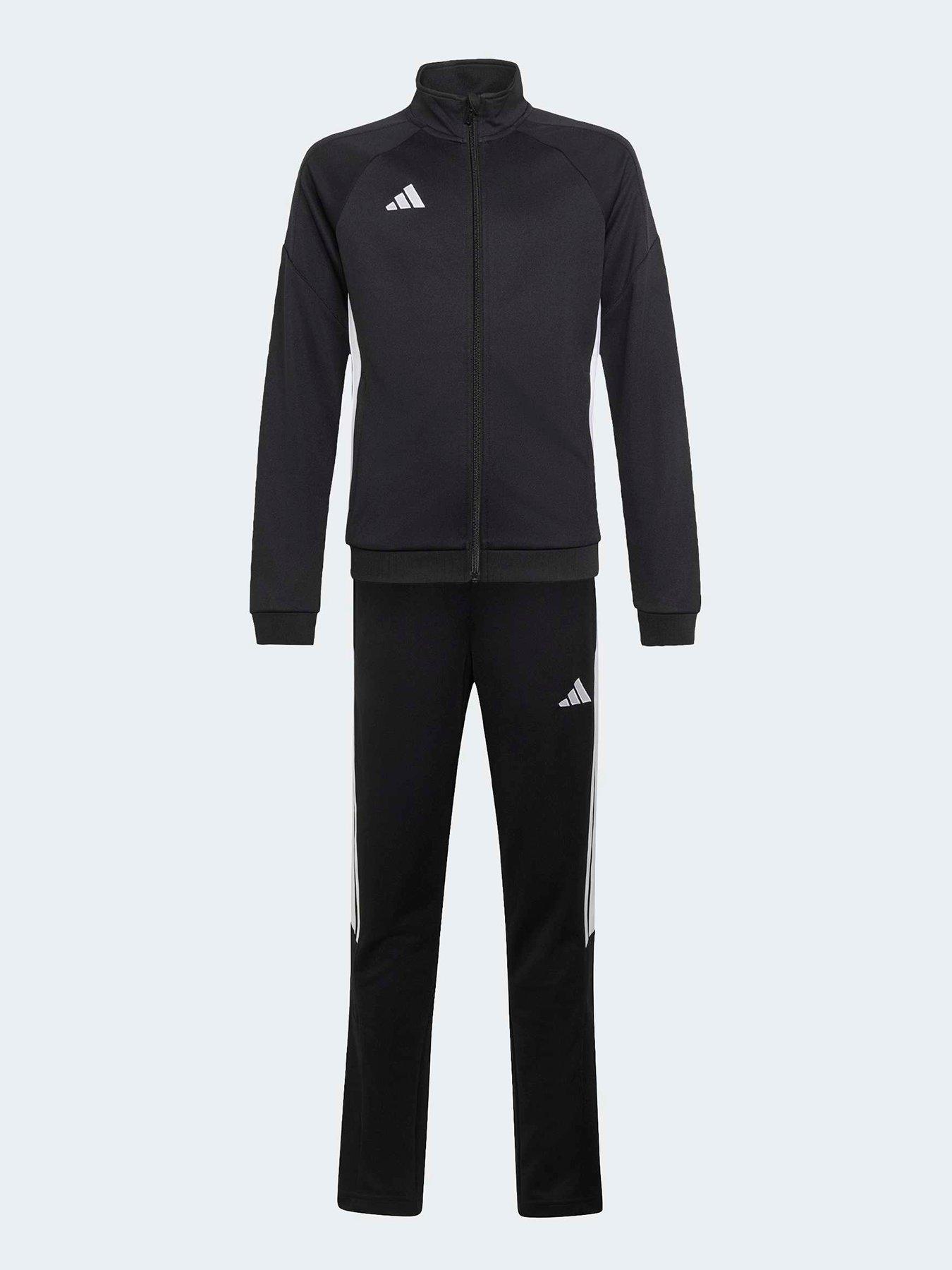 adidas Junior Football Tiro Essentials Tracksuit - Black