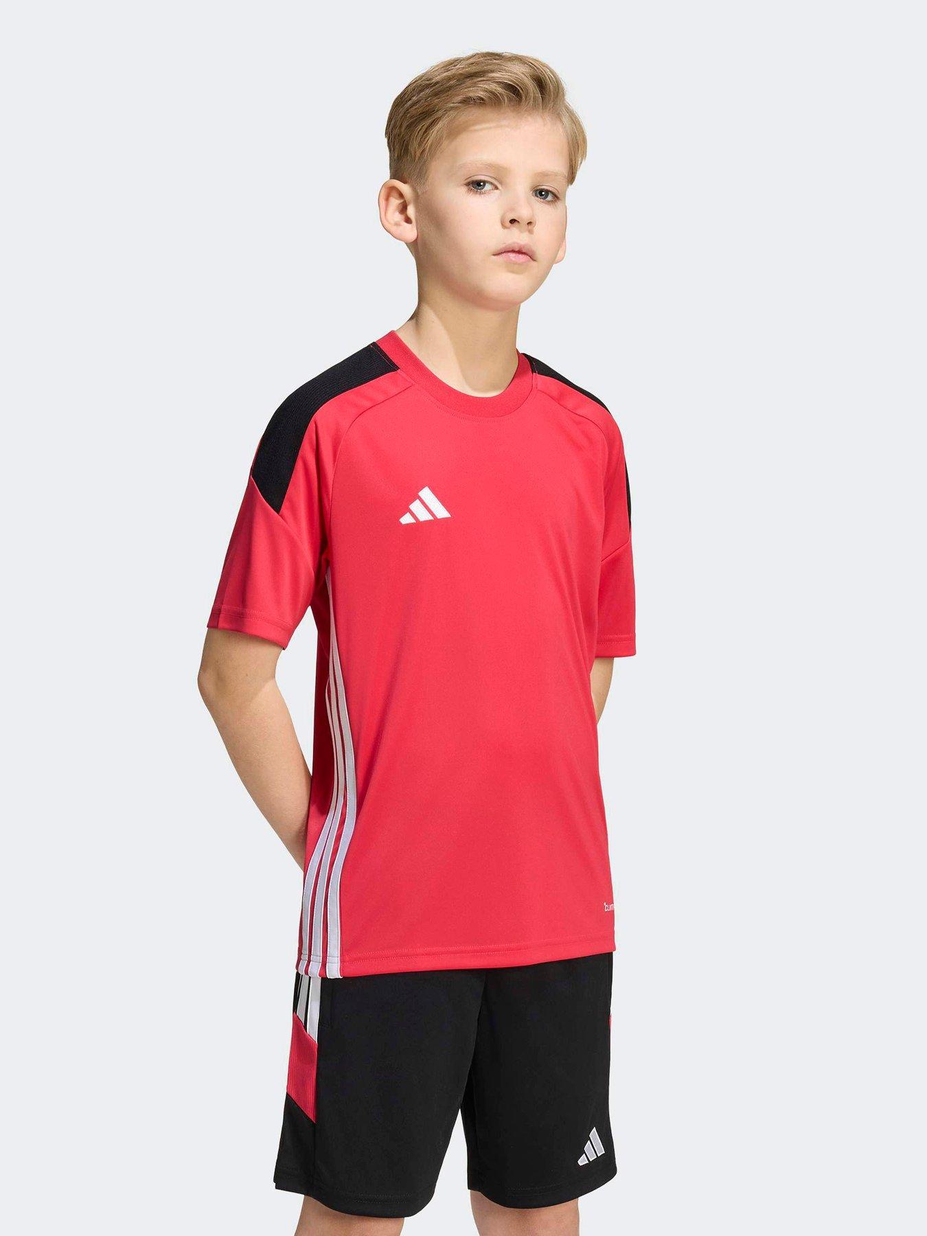 Image 1 of 5 of adidas Junior Football Tiro Essentials Jersey - Pink