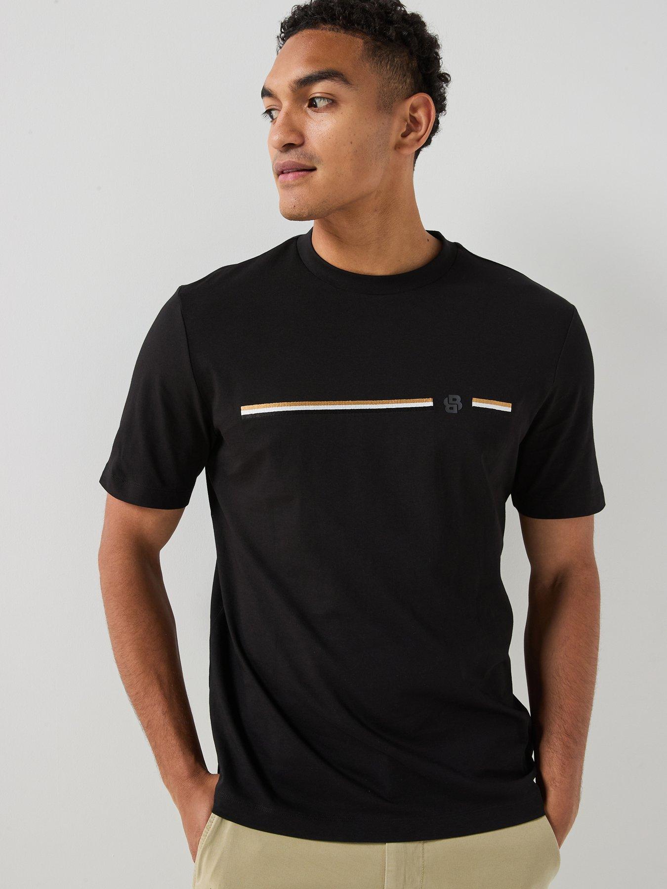 Image 1 of 6 of BOSS Emblem Logo T-Shirt - Black