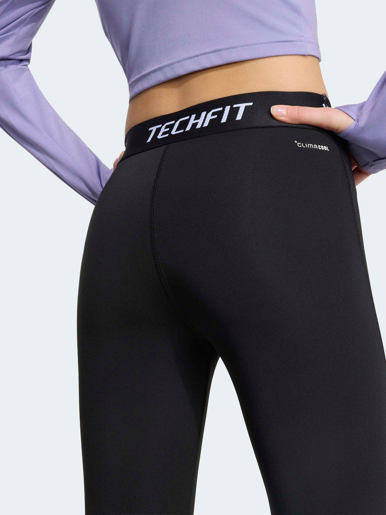 Image 5 of 5 of adidas Junior TECHFIT Long Training Tights - Black/White