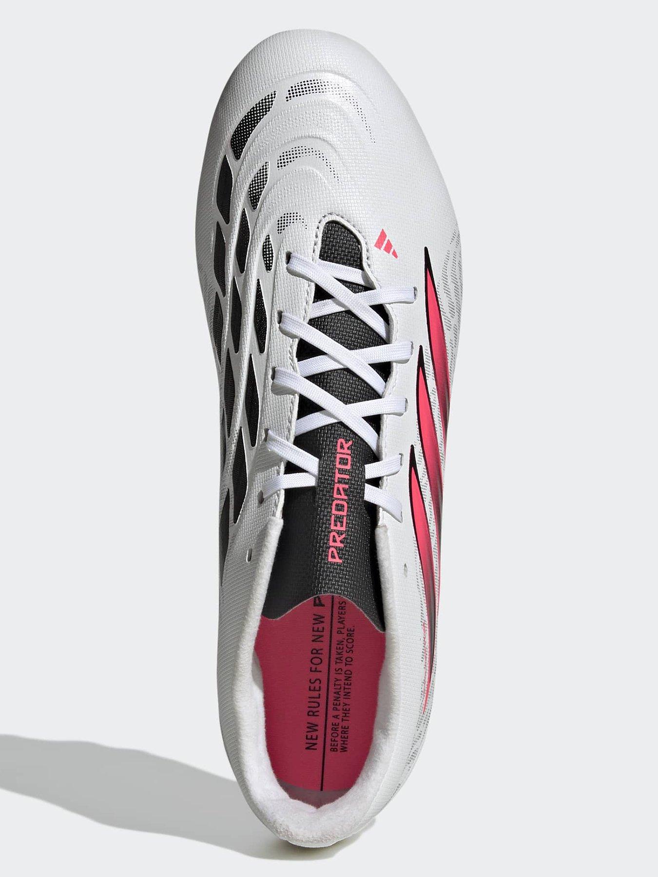 Image 4 of 6 of adidas Mens Predator Club Firm Ground Football Boots - White