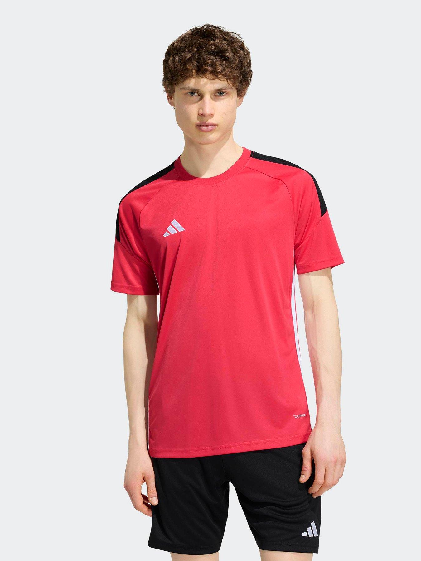 adidas Mens Football Tiro Essentials Jersey - Pink