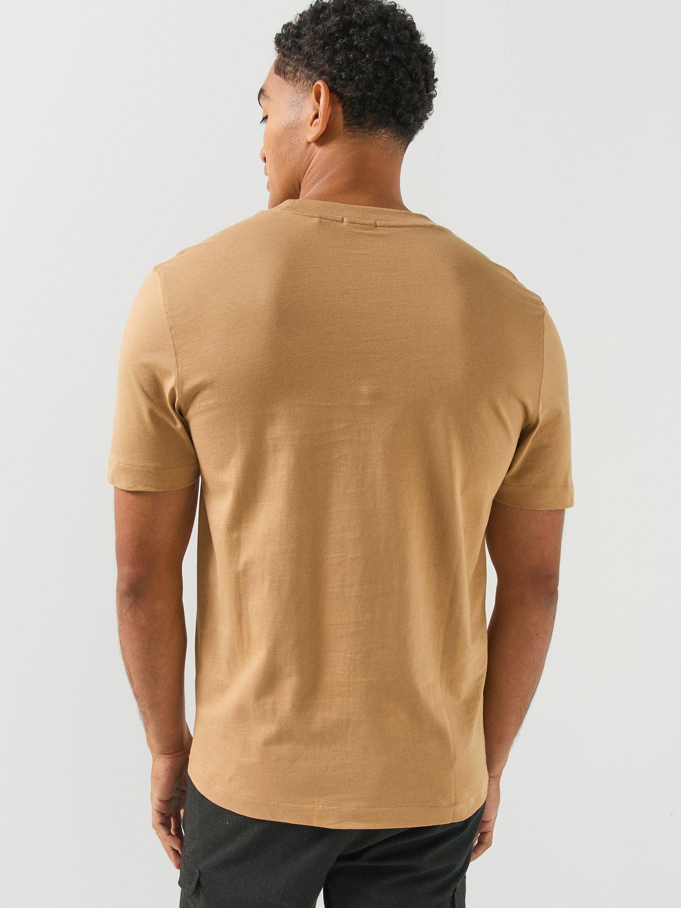 Image 2 of 5 of BOSS Men's Regular Fit Small Chest Logo T Shirt - Beige