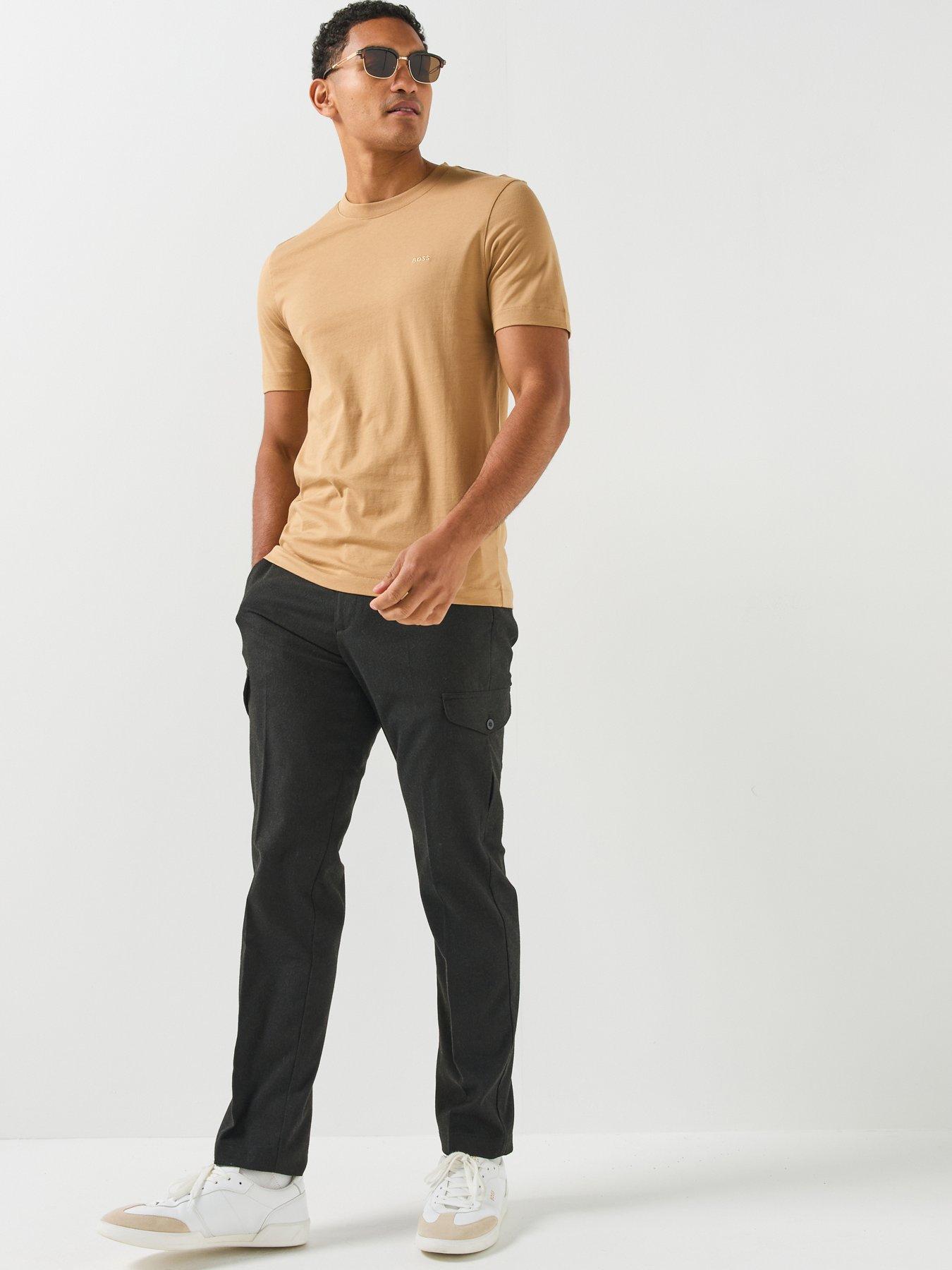 Image 3 of 5 of BOSS Men's Regular Fit Small Chest Logo T Shirt - Beige