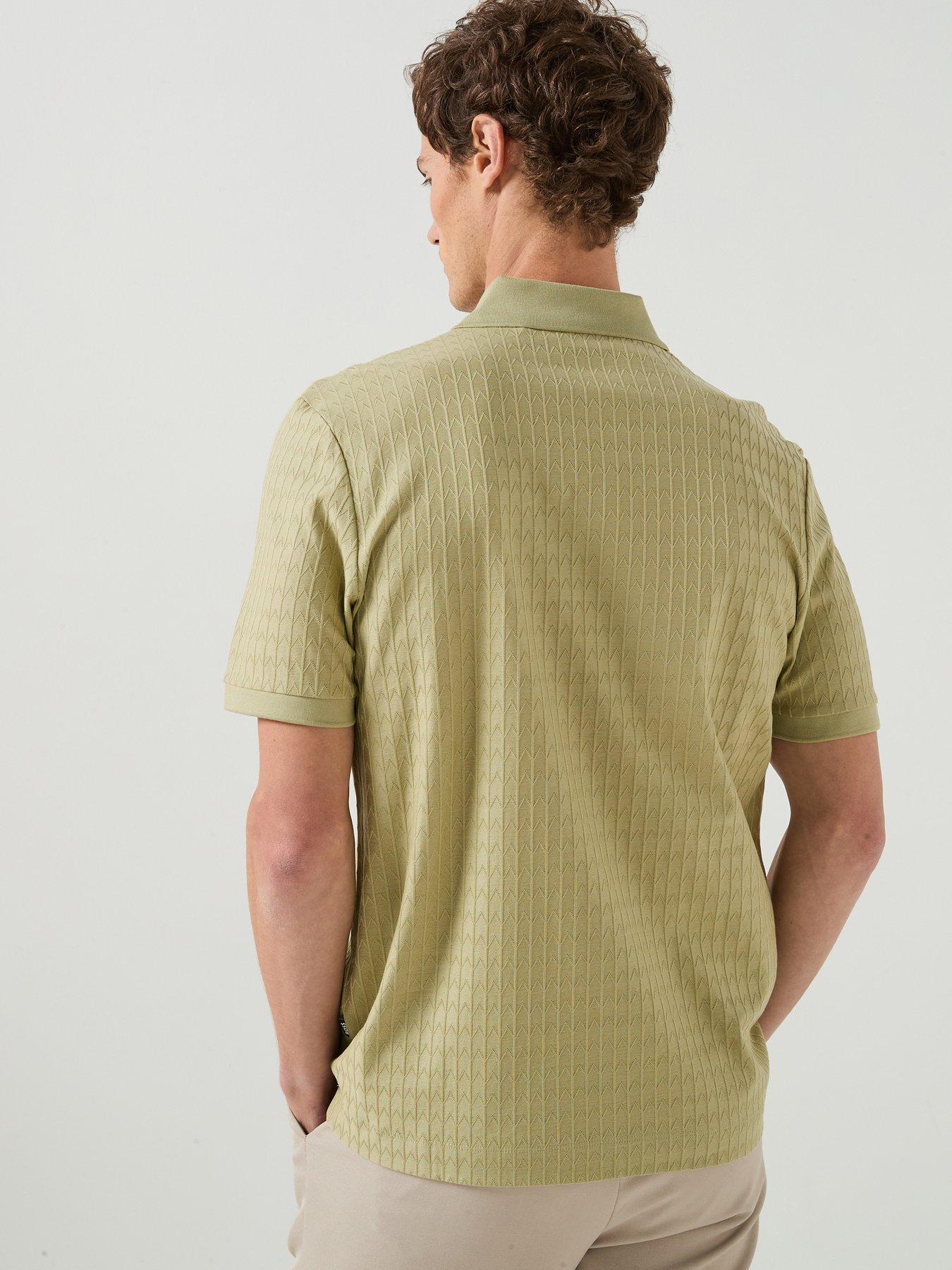 Image 2 of 6 of BOSS H-Parlay 321 Textured Polo Shirt - Dark Beige
