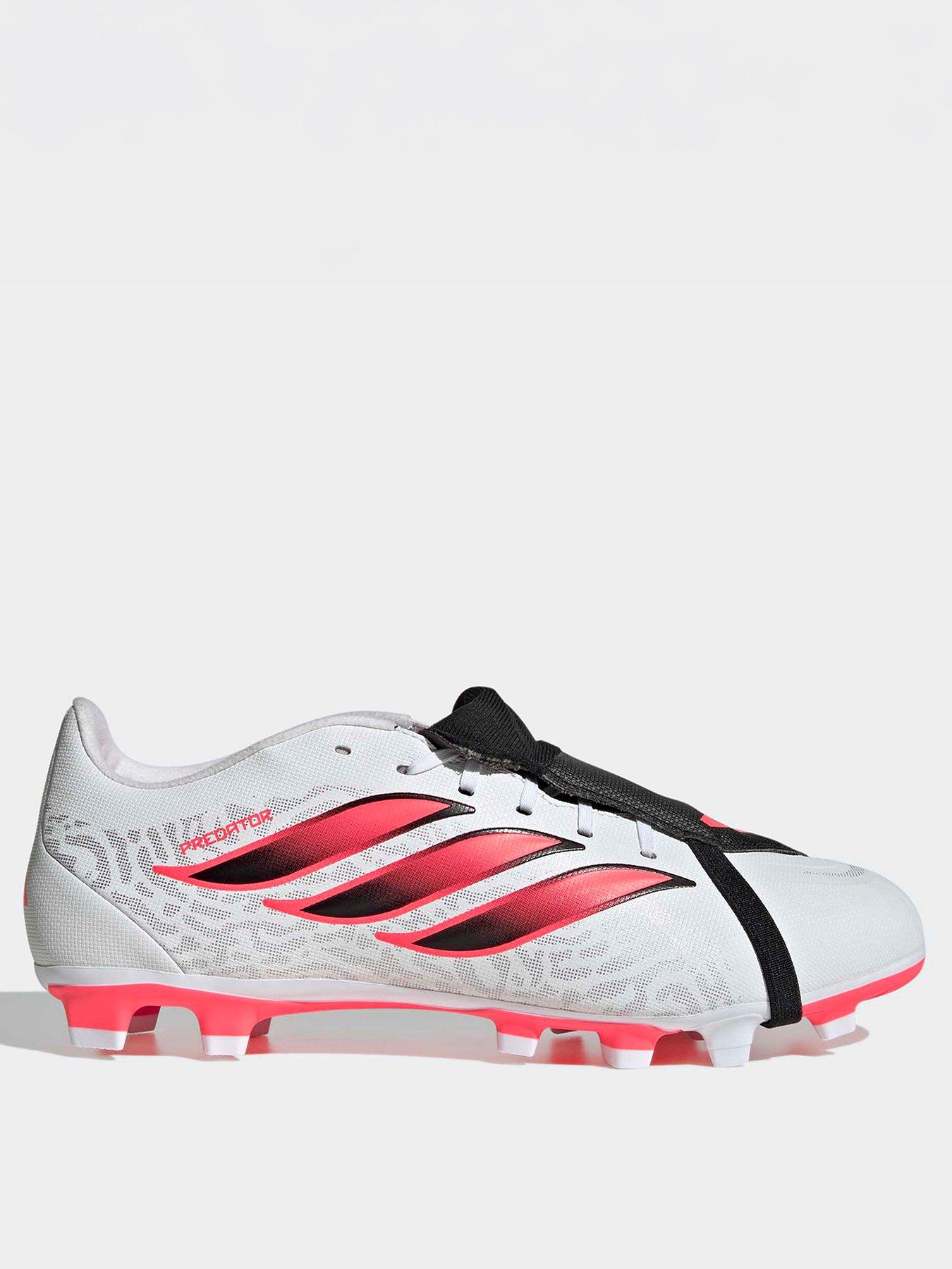 Adidas Mens Predator Club Folded Tongue Firm Ground Football Boots - White