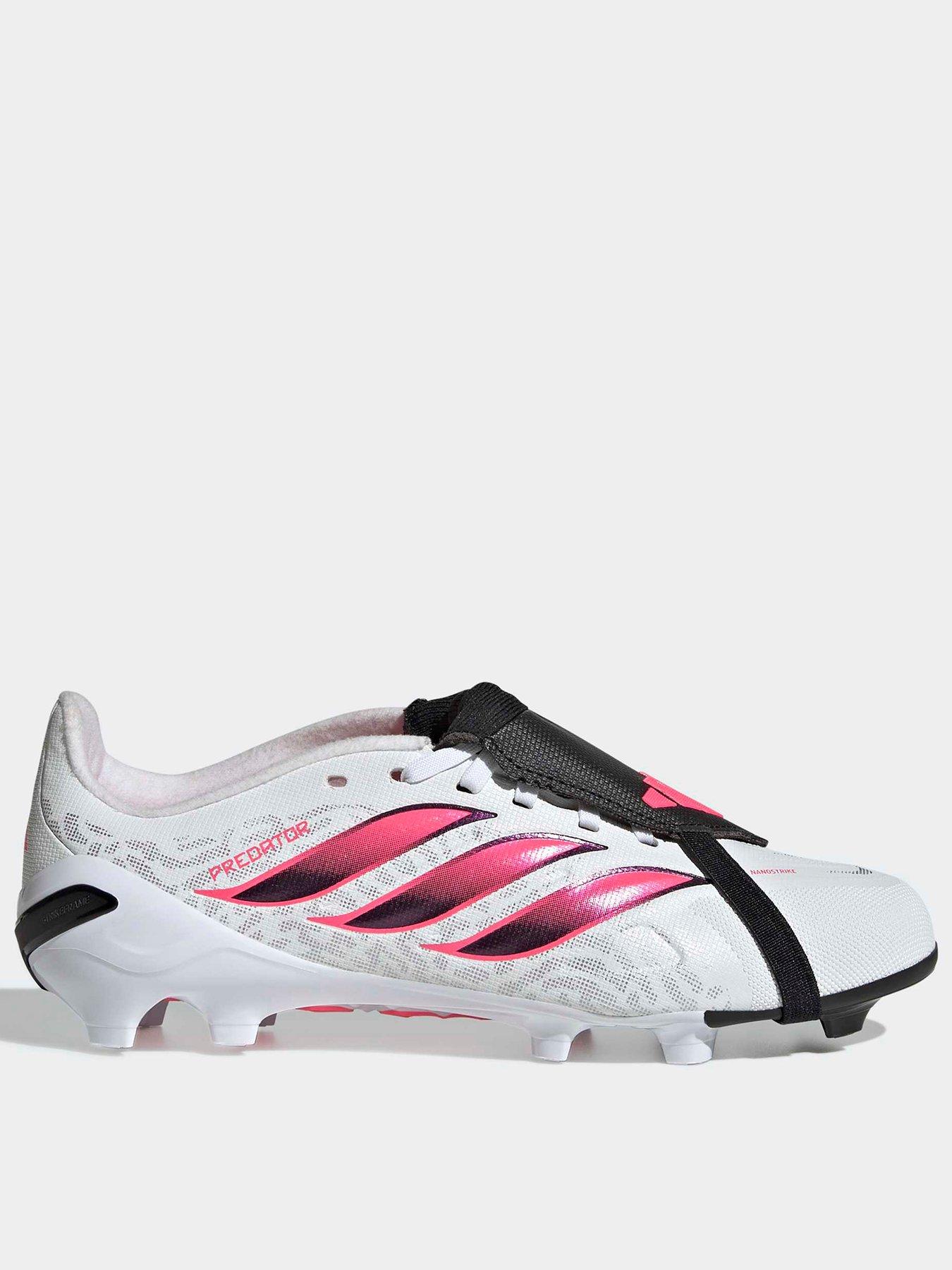 adidas Junior Predator League Folded Tongue Firm Ground Football Boots - White