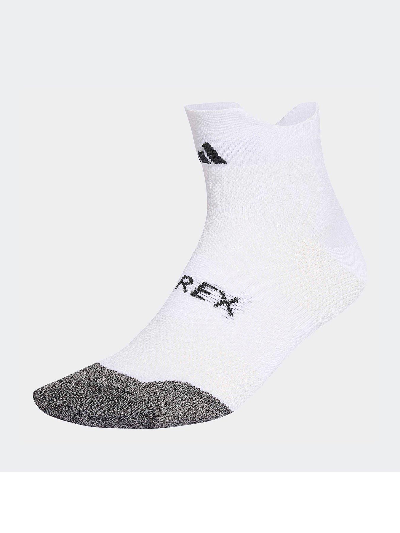 adidas Terrex Unisex Terrex Climacool Trail Running Speed Ankle Socks - White / Black