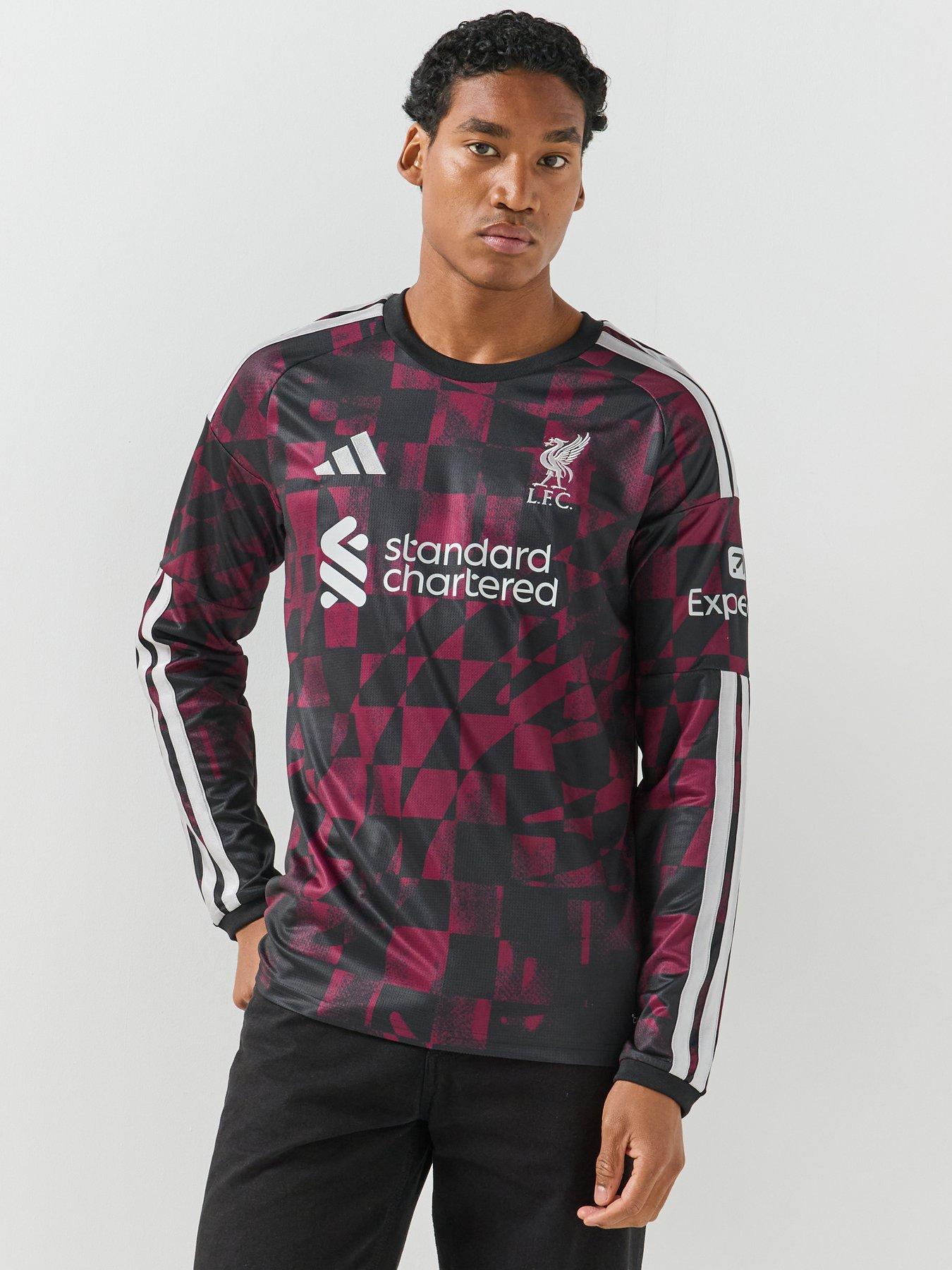 Adidas Mens Liverpool Fc 26/27 Third Stadium Replica Long Sleeve Shirt - Black