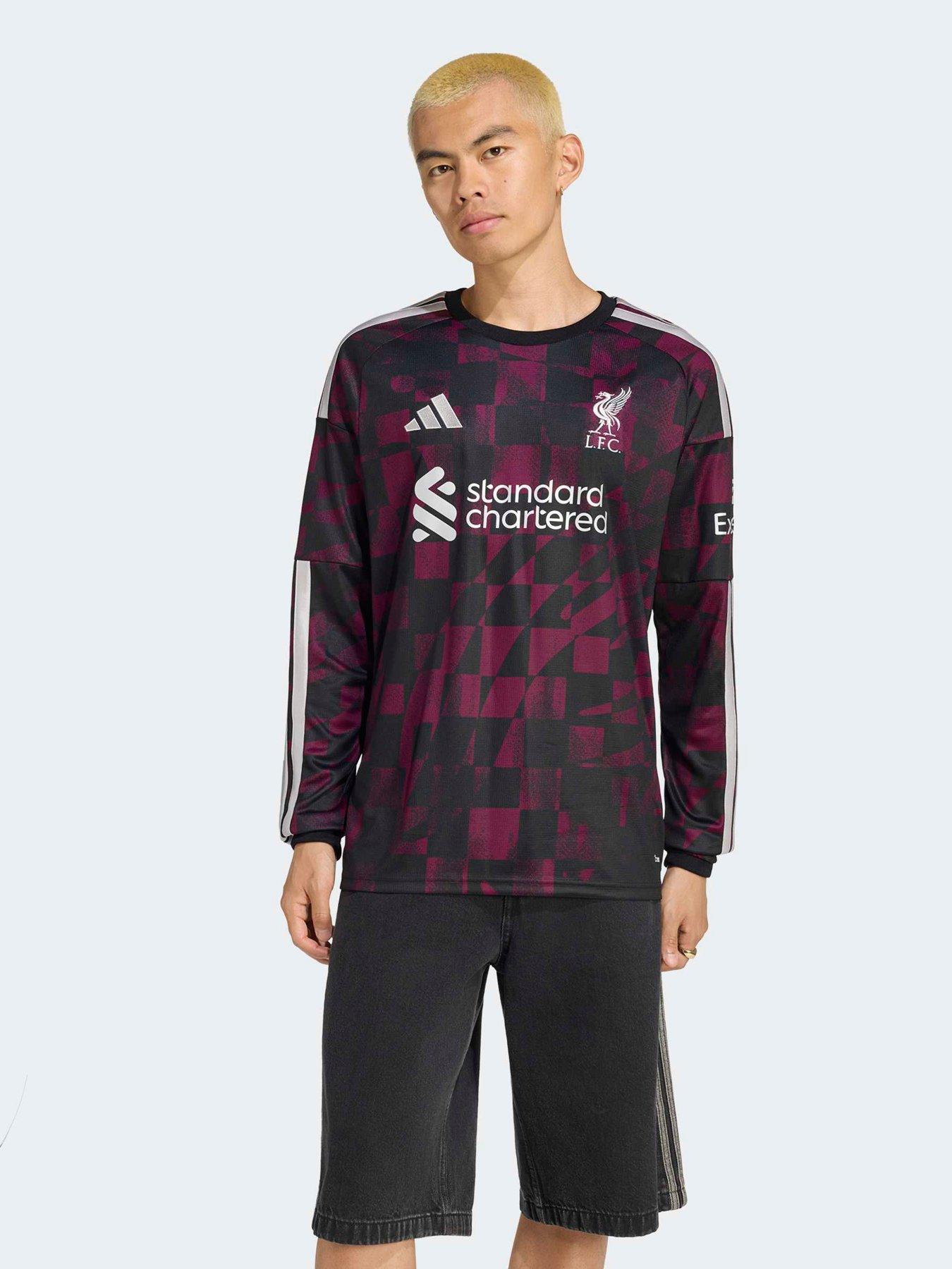 adidas Mens Liverpool Fc 26/27 Third Stadium Replica Long Sleeve Shirt - Black