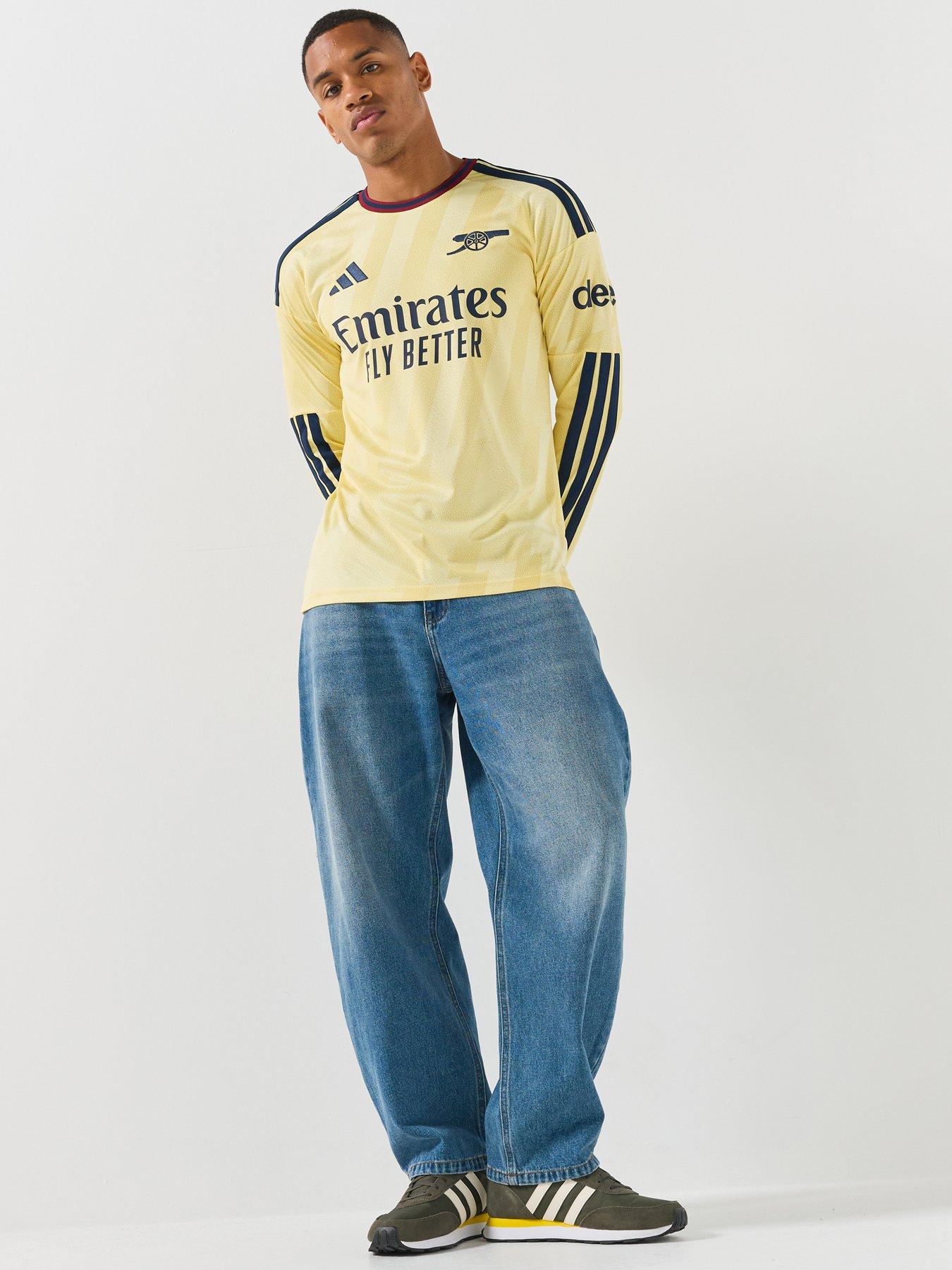 adidas Mens Arsenal Fc 26/27 Third Long Sleeve Stadium Replica Shirt - Yellow