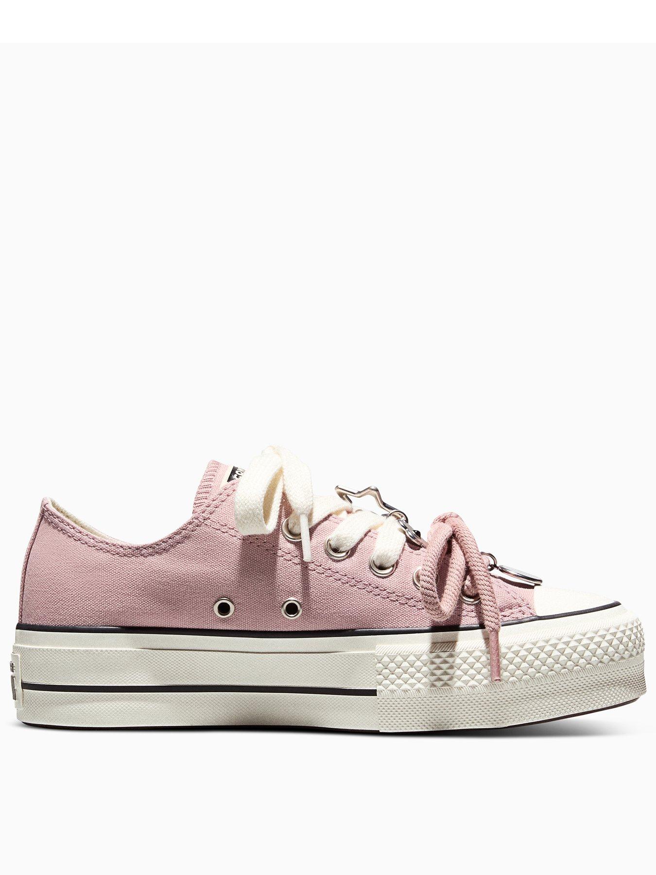Converse Womens Chuck Taylor All Star Lift Ox Portable Heirloom Trainers - Pink