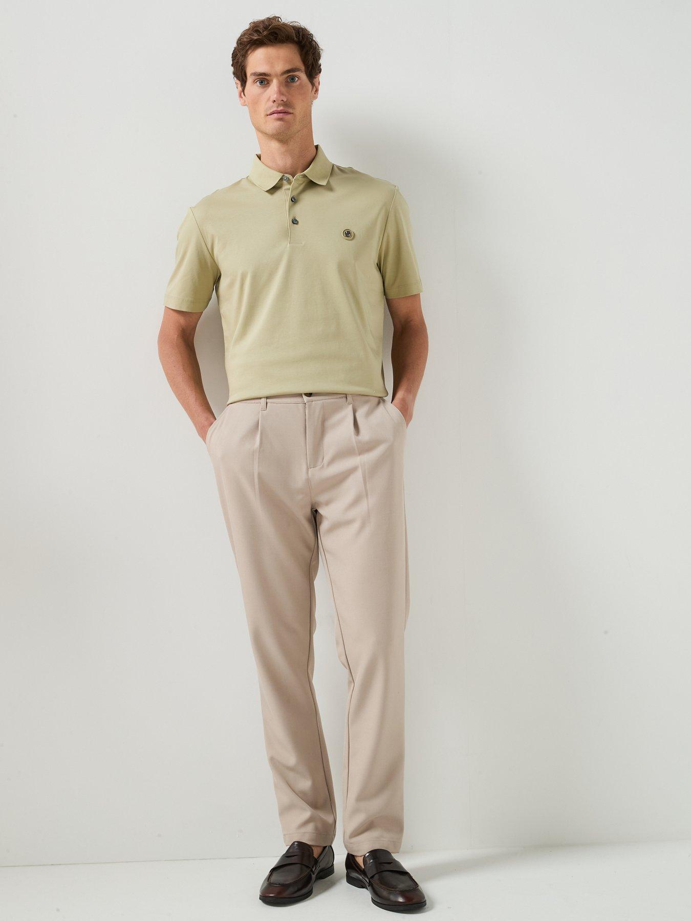 Image 3 of 6 of BOSS Nickel Logo Polo Shirt - Dark Beige
