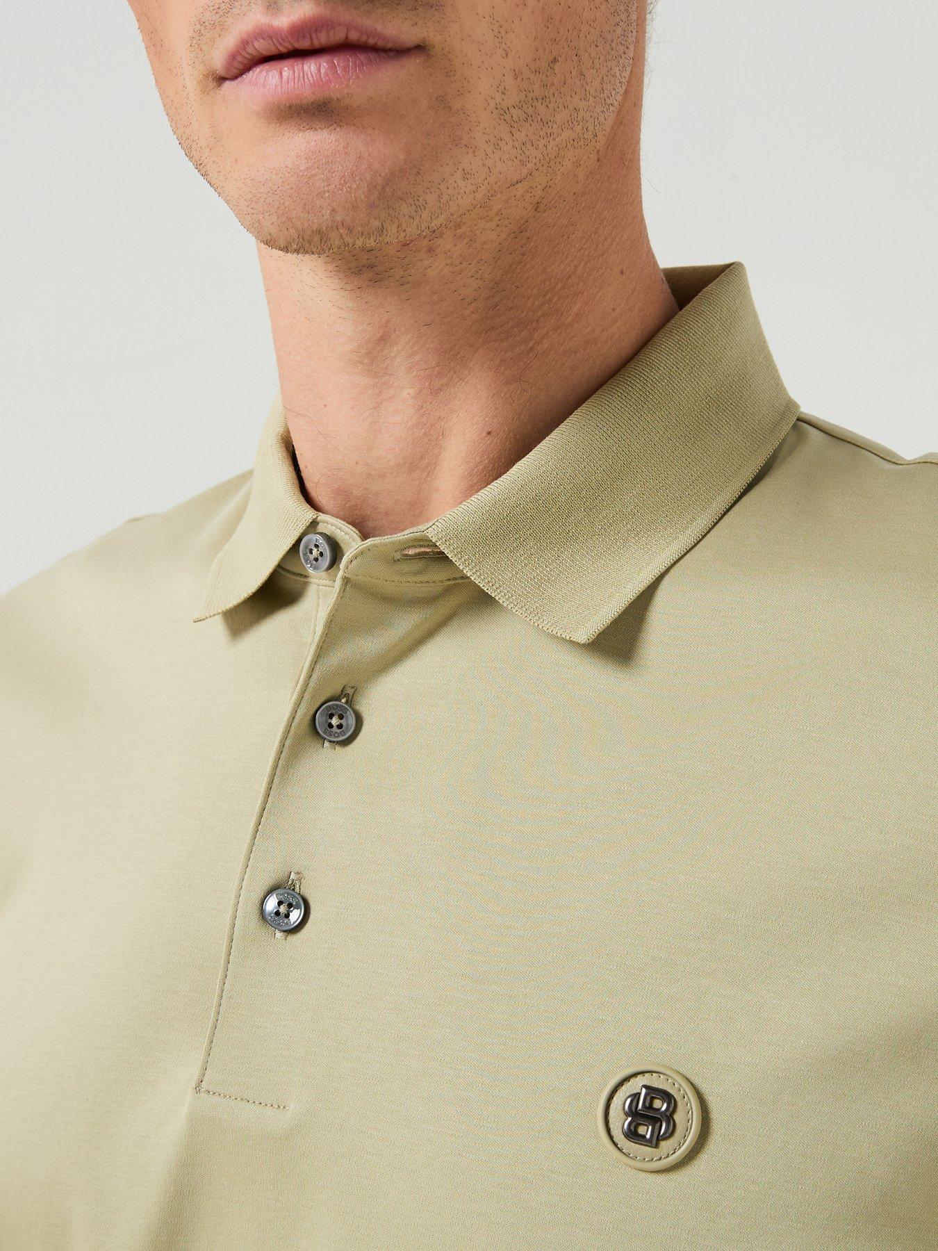 Image 6 of 6 of BOSS Nickel Logo Polo Shirt - Dark Beige