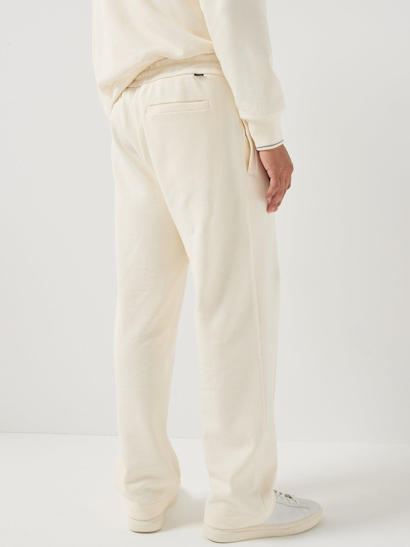 Image 2 of 6 of BOSS C-Levete 55 Pleated Modern Fit Joggers - Open White