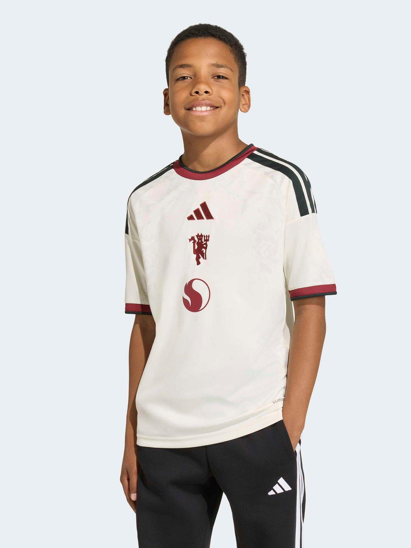 Adidas Junior Manchester United 26/27 Third Stadium Replica Shirt - Cream in Ivory