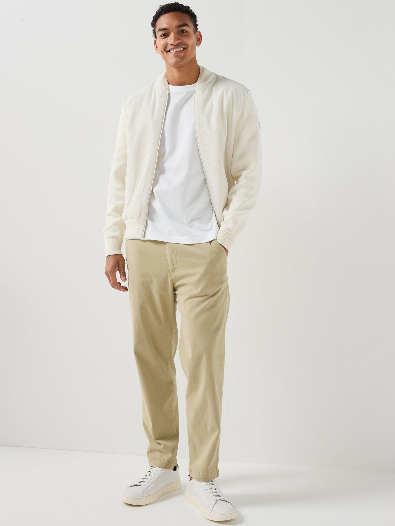 Image 3 of 6 of BOSS C-Levaio Mix Media Hybrid Jacket - Open White