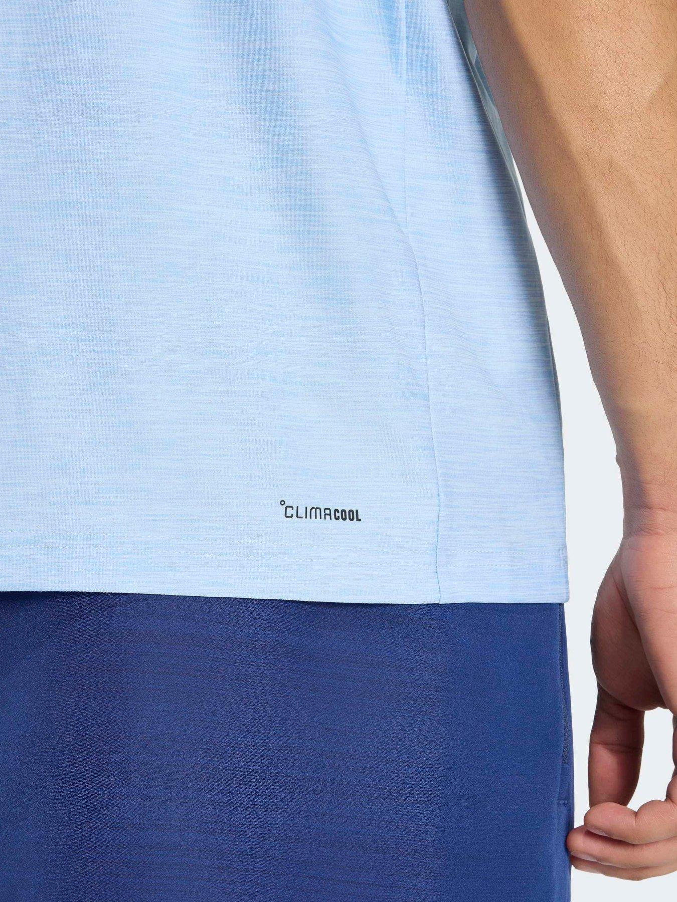 Image 5 of 5 of adidas Mens Training Workout Essentials T-Shirt - Blue