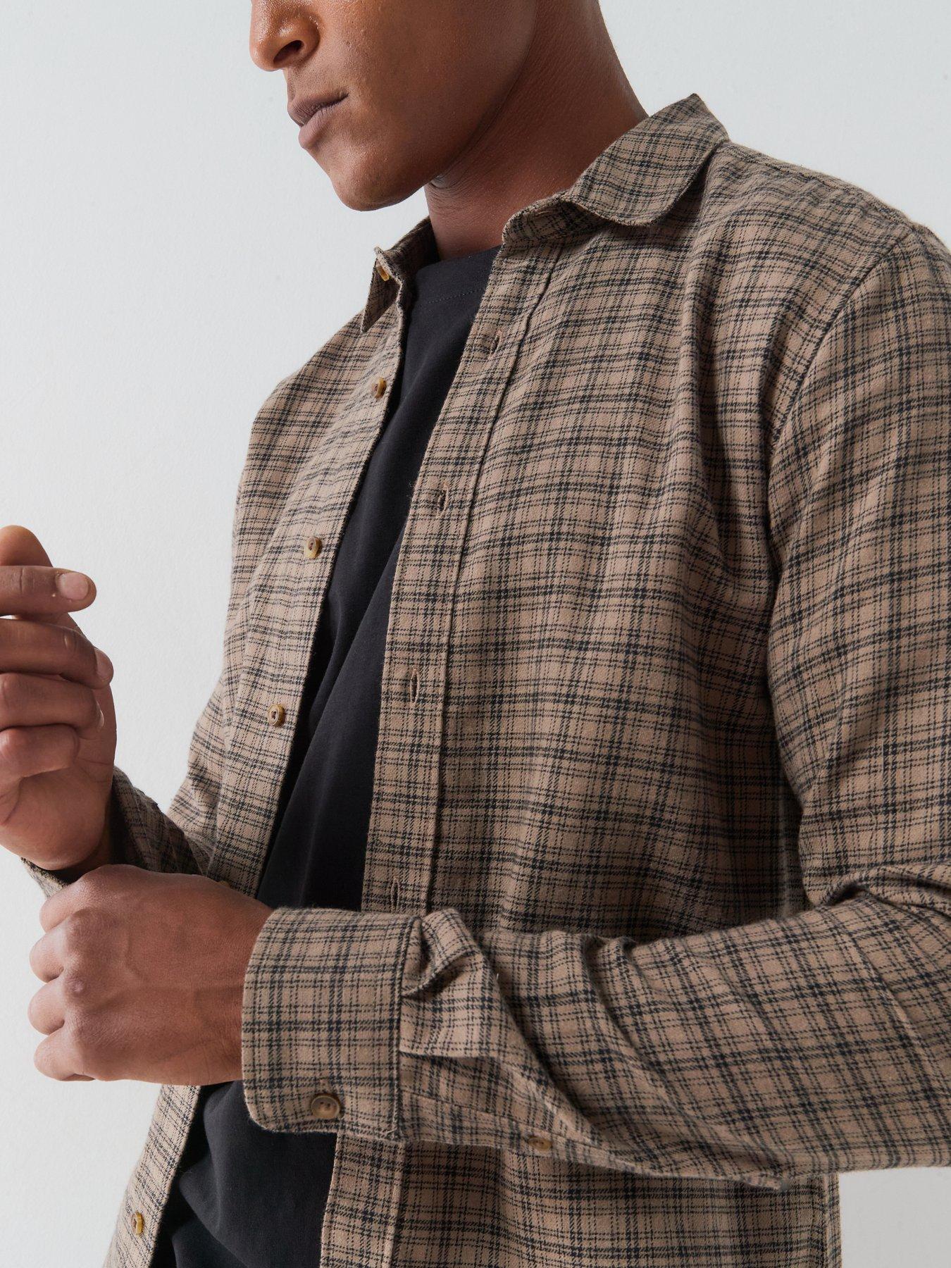Image 4 of 5 of ONLY & SONS Only&amp;Sons Long Sleeve Checked Shirt - Forest Night
