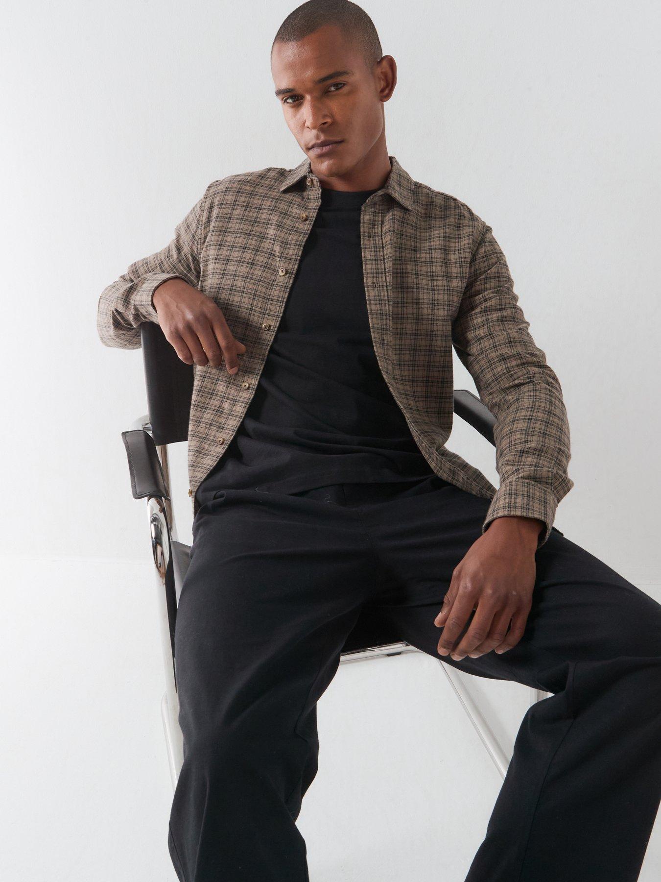 Image 5 of 5 of ONLY & SONS Only&amp;Sons Long Sleeve Checked Shirt - Forest Night