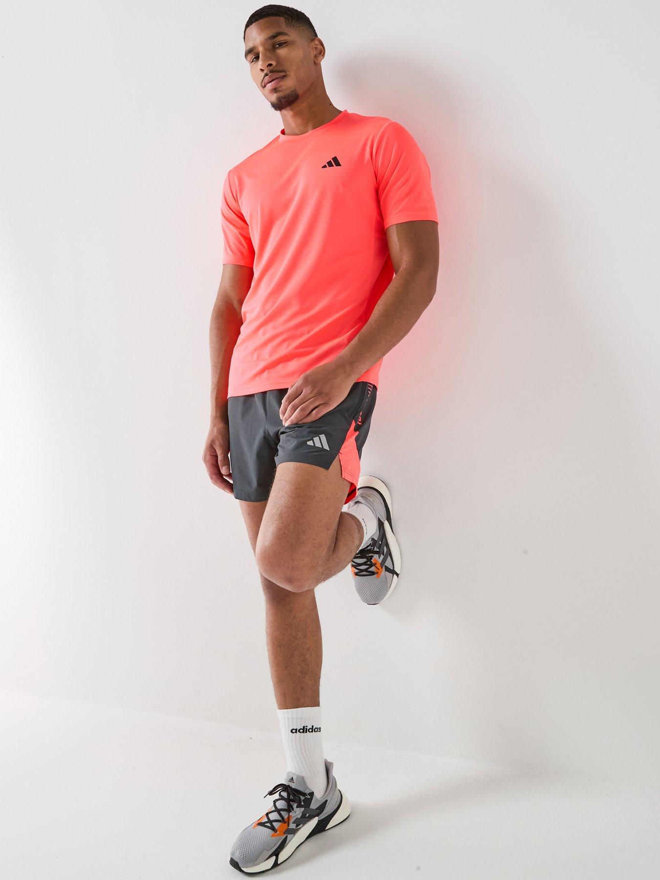 Image 3 of 6 of adidas Mens Training Workout Essentials T-Shirt - Pink